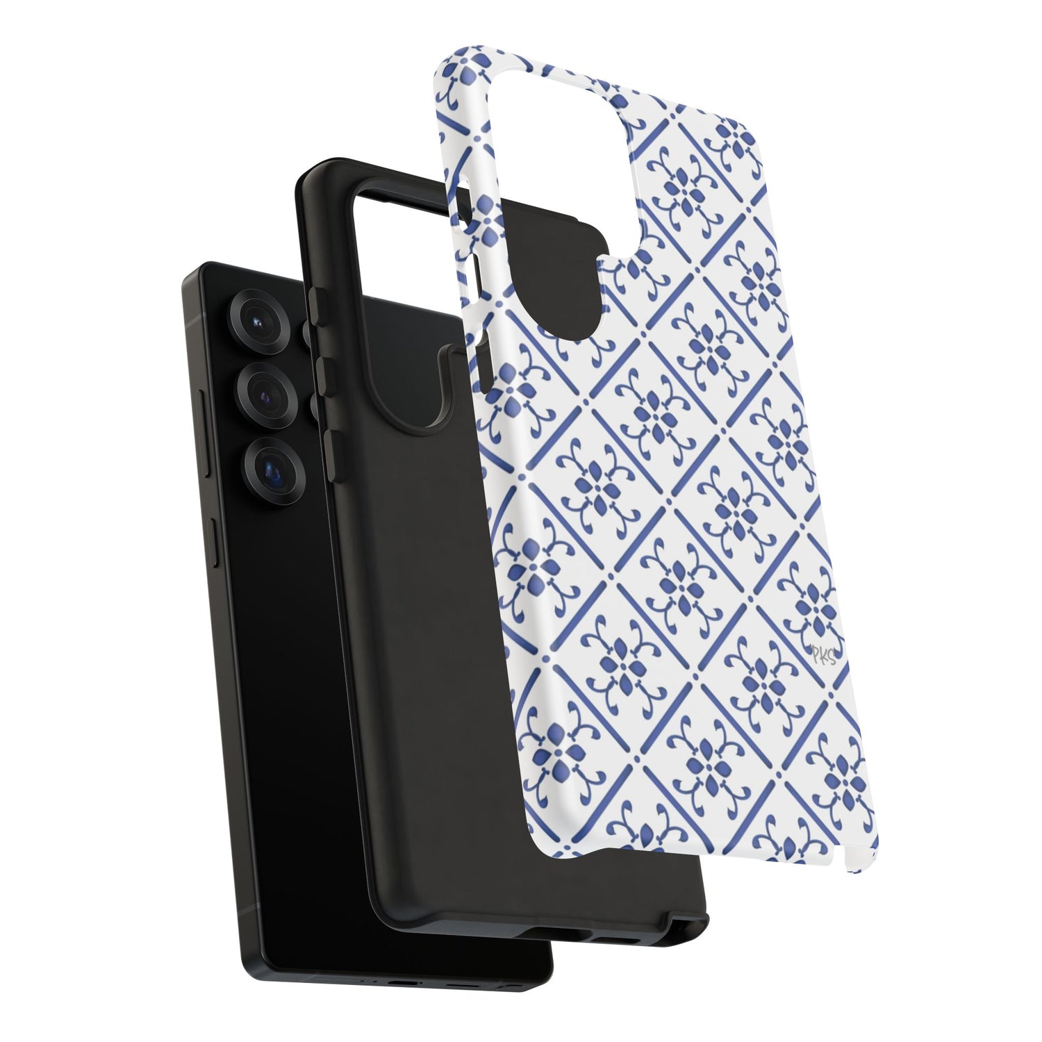 Mediterranean Blue Tile Tough Phone Case