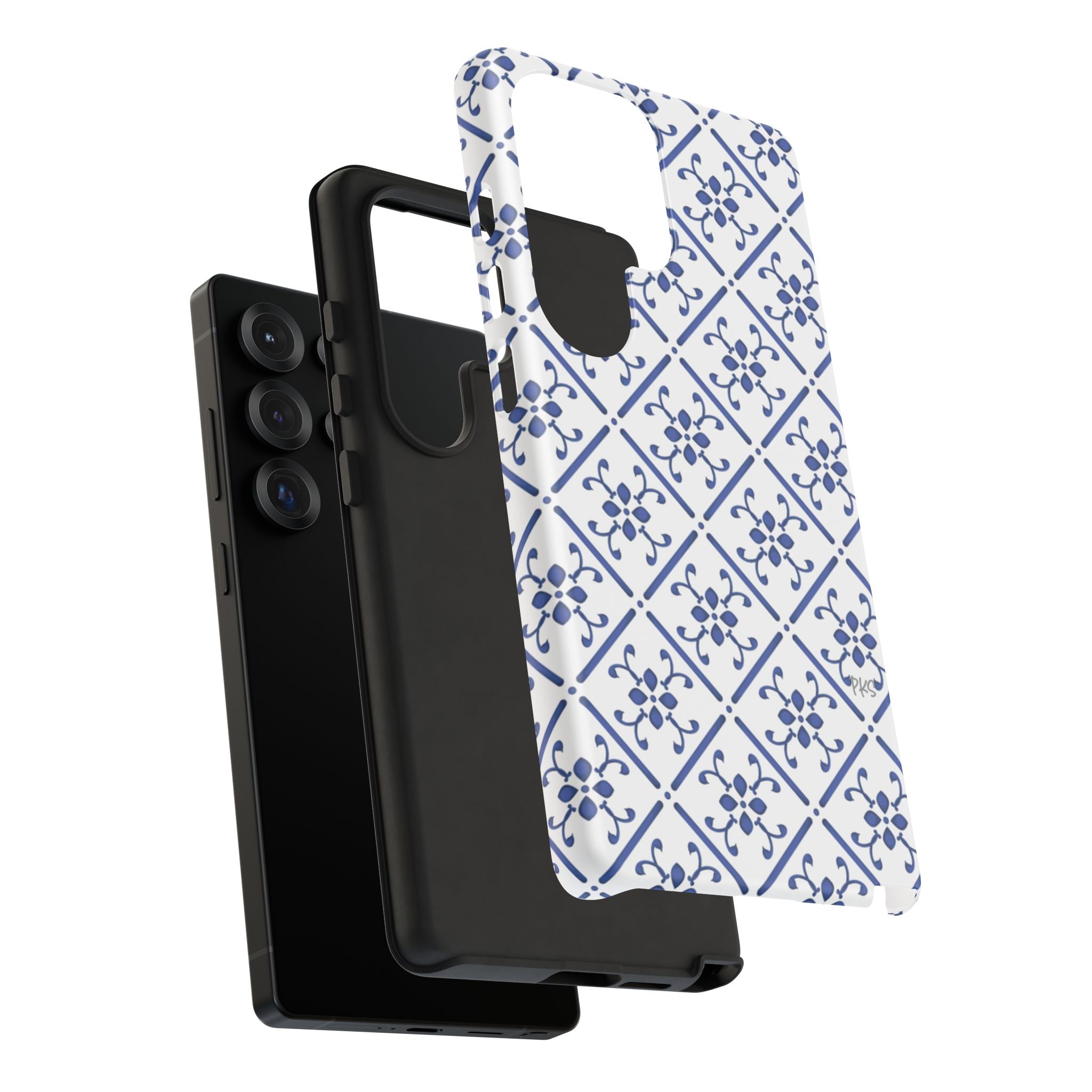 Mediterranean Blue Tile Tough Phone Case