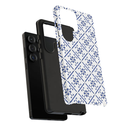 Mediterranean Blue Tile Tough Phone Case