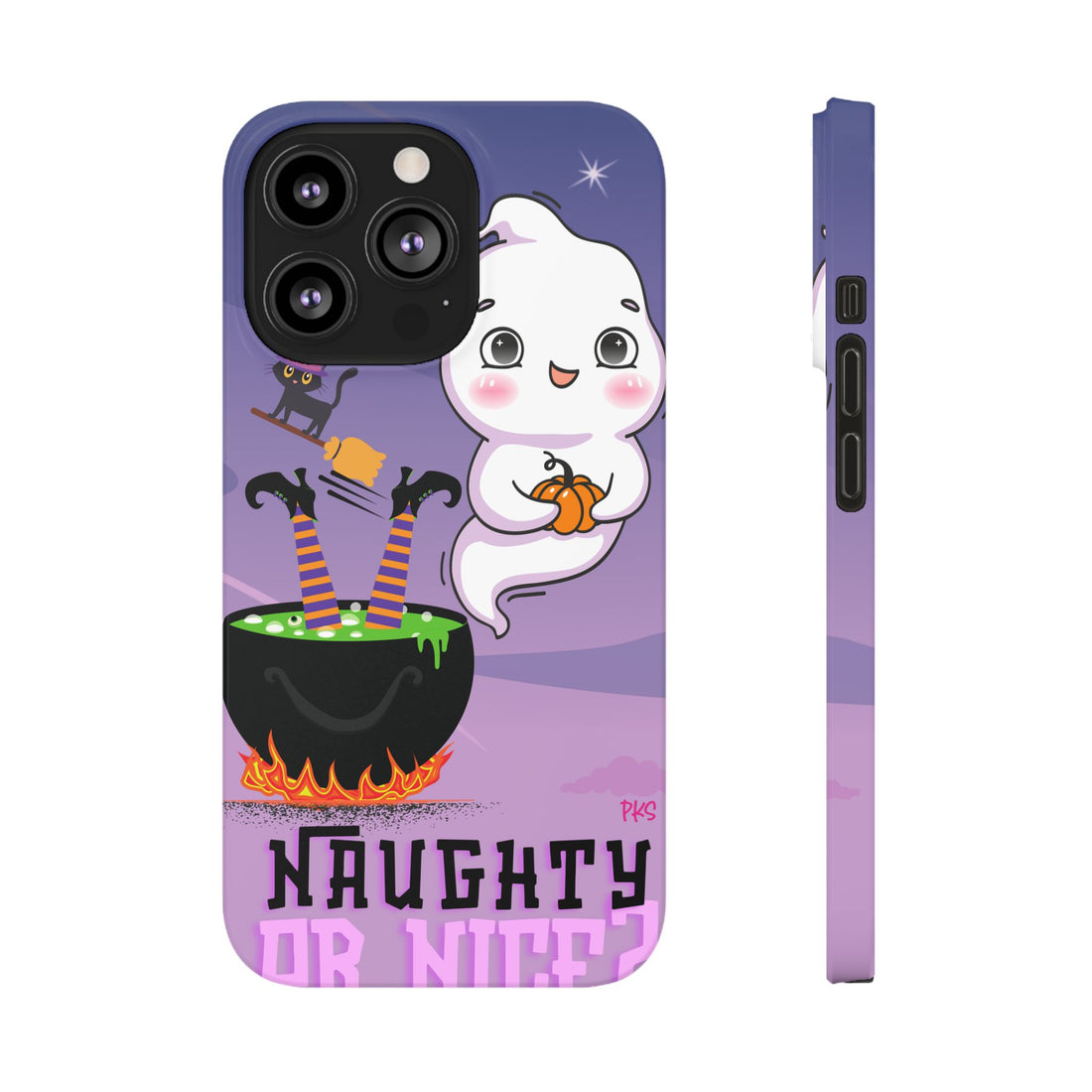 Naught Or Nice Ghost Life Slim Case
