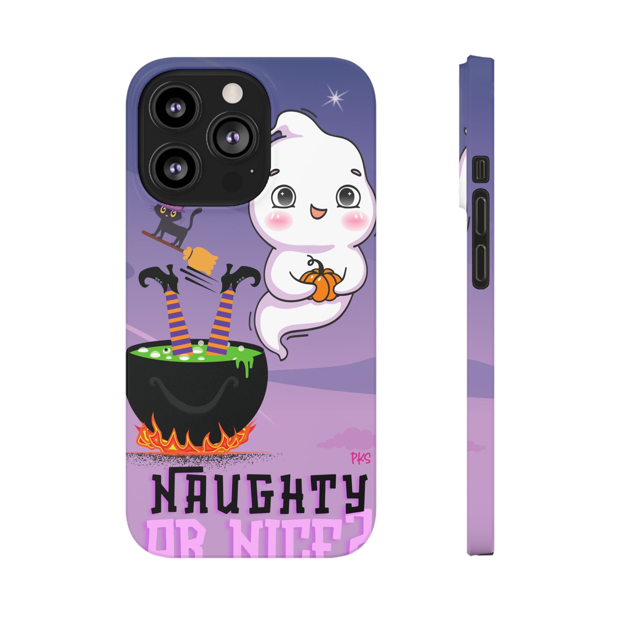 Naught Or Nice Ghost Life Slim Case