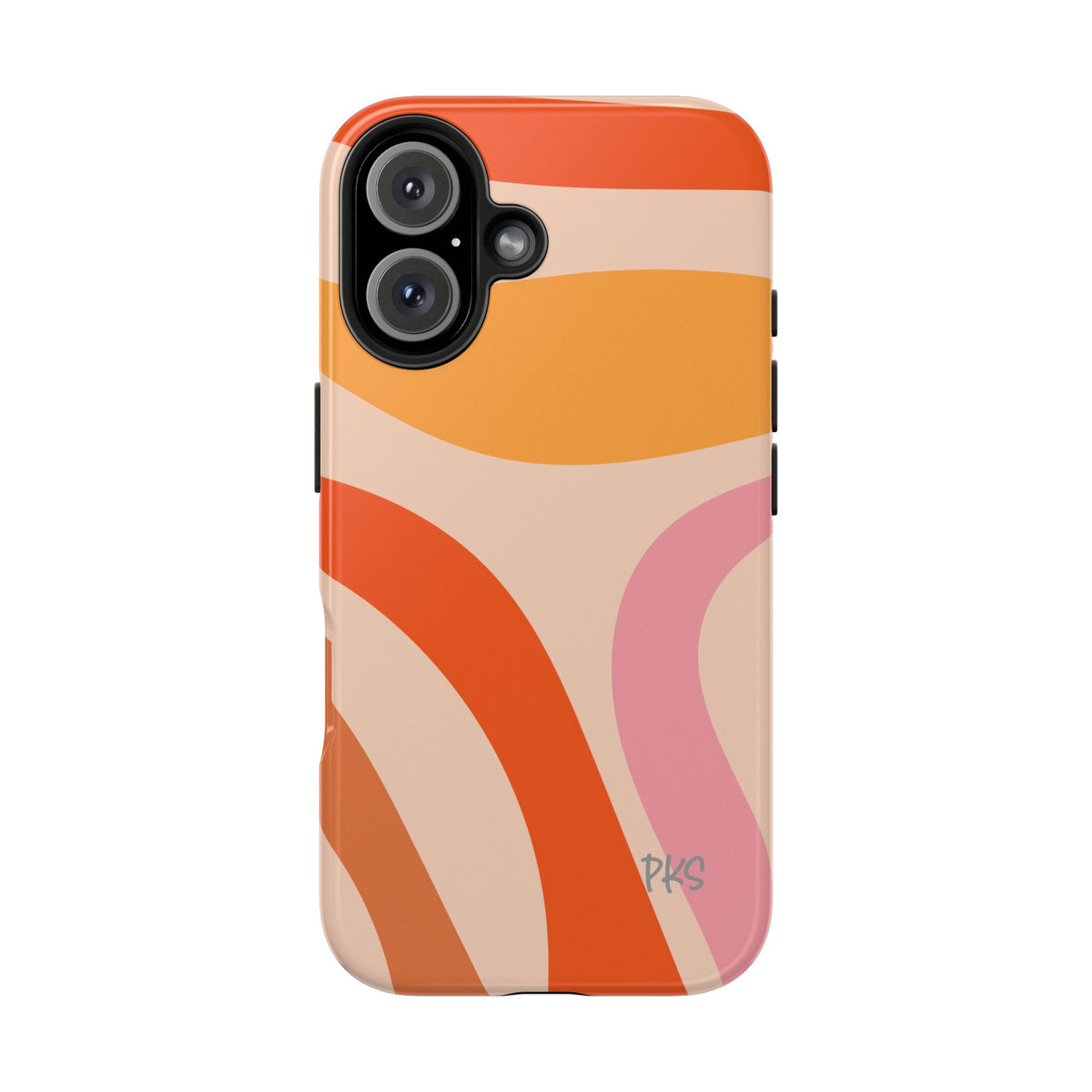 Slow Flow — Colorful Abstract Curves Protective Cover