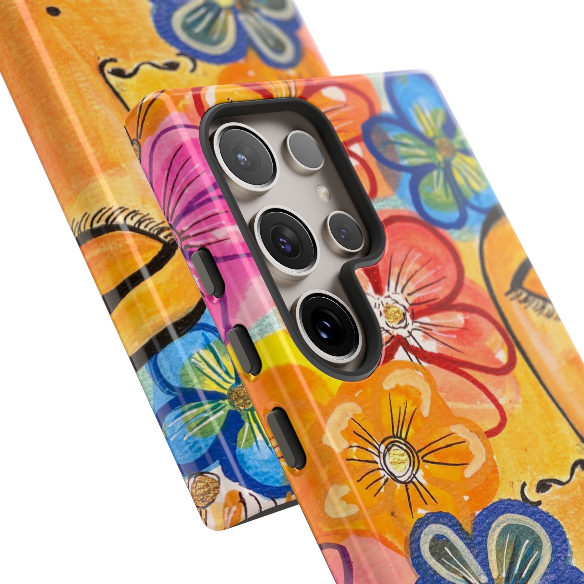 La Tour Collections Presents Allegrah - A Colorful Floral Tough Phone Case - The ULTIMATE Protection for your Phone