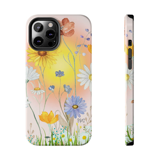 Wild Flowers Dancing Tough Phone Cases