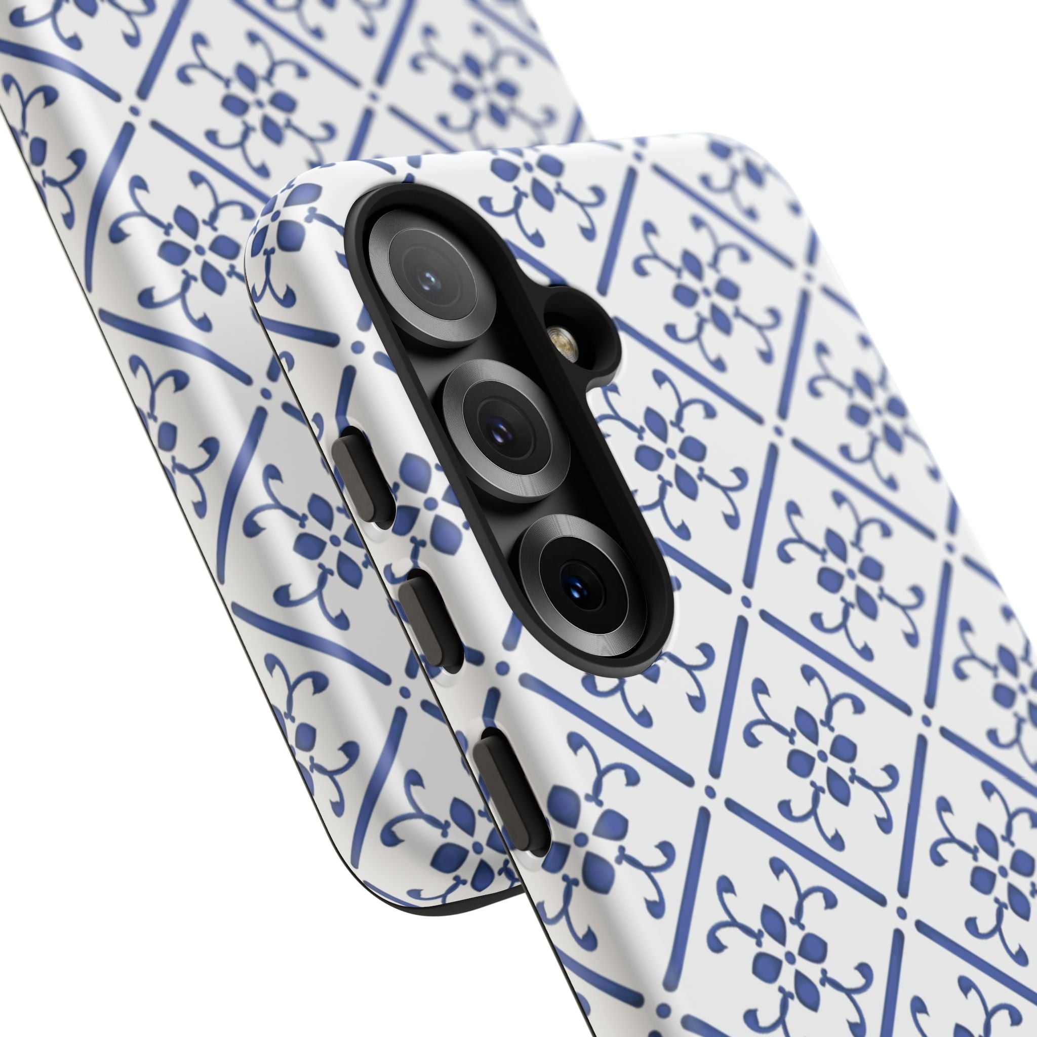 Mediterranean Blue Tile Tough Phone Case