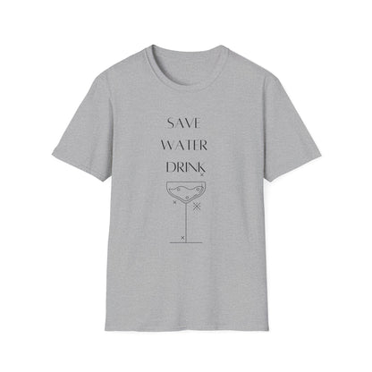 Save Water Drink Champagne Softstyle T-Shirt