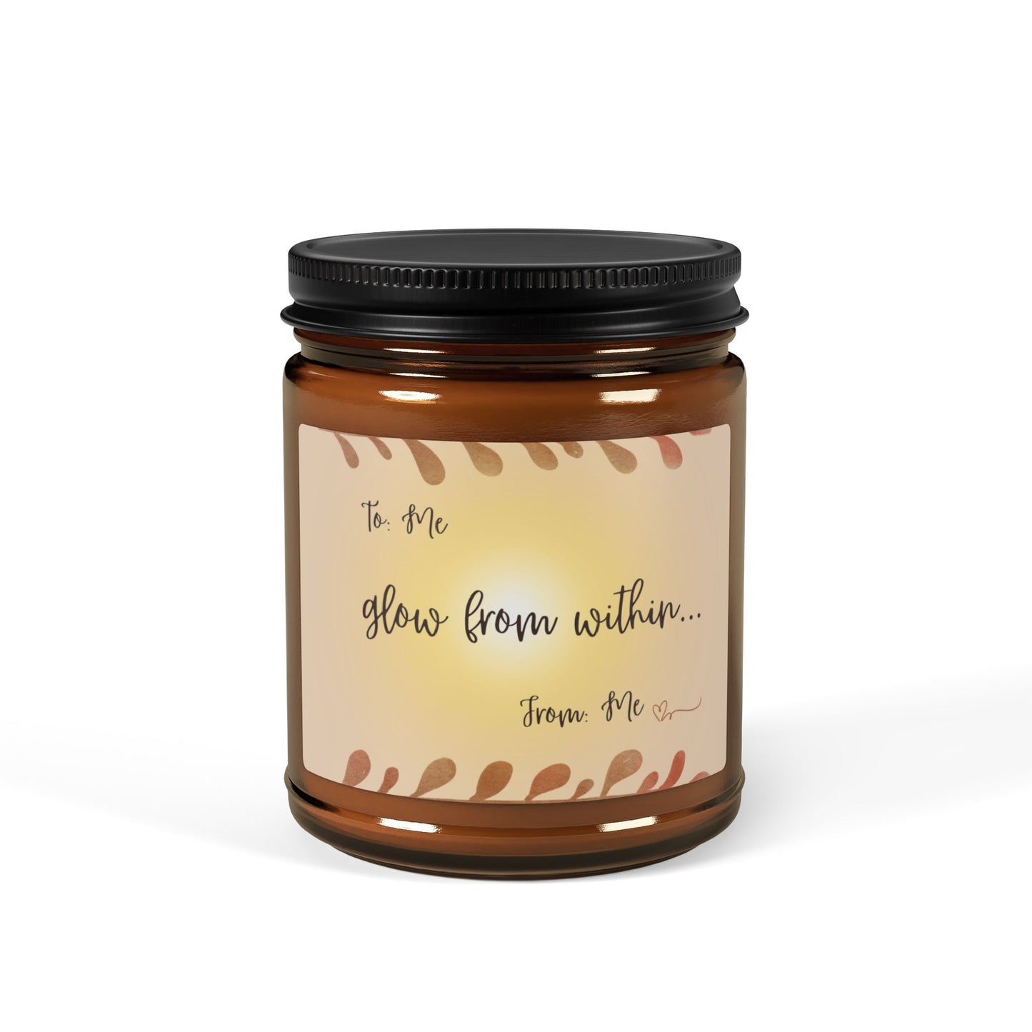 Glow From Within Candle Scented Soy Candle (Multi-Size, Amber Jar)