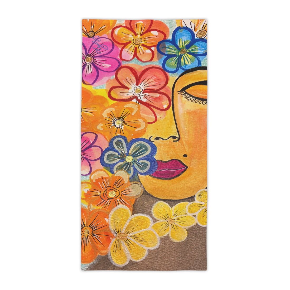 La Tour Collections  introduces Allegrah, Vibrant Floral Beach Towel