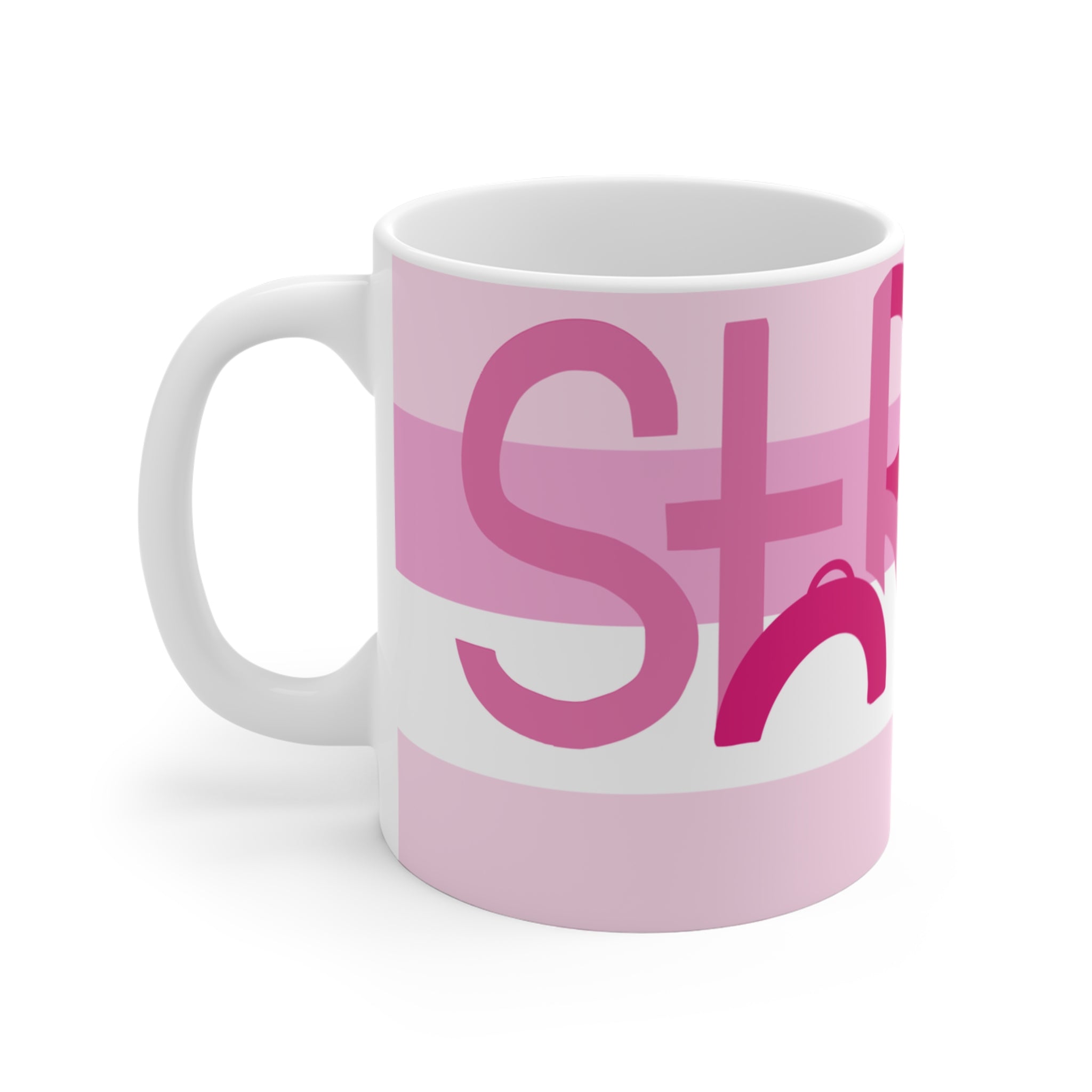 "Strong" Breast Cancer Mug 11oz