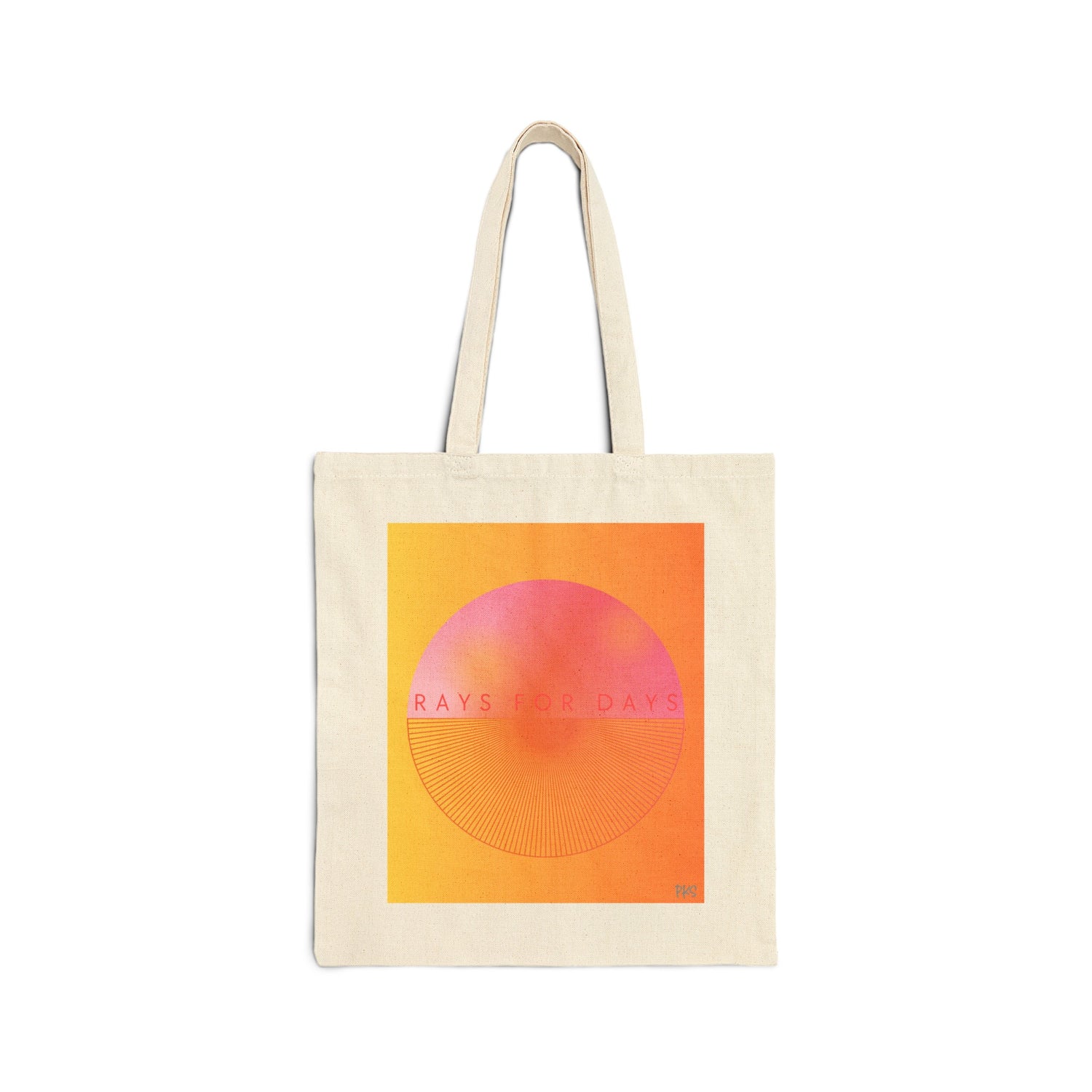Rays for Days Cotton Canvas Tote Bag