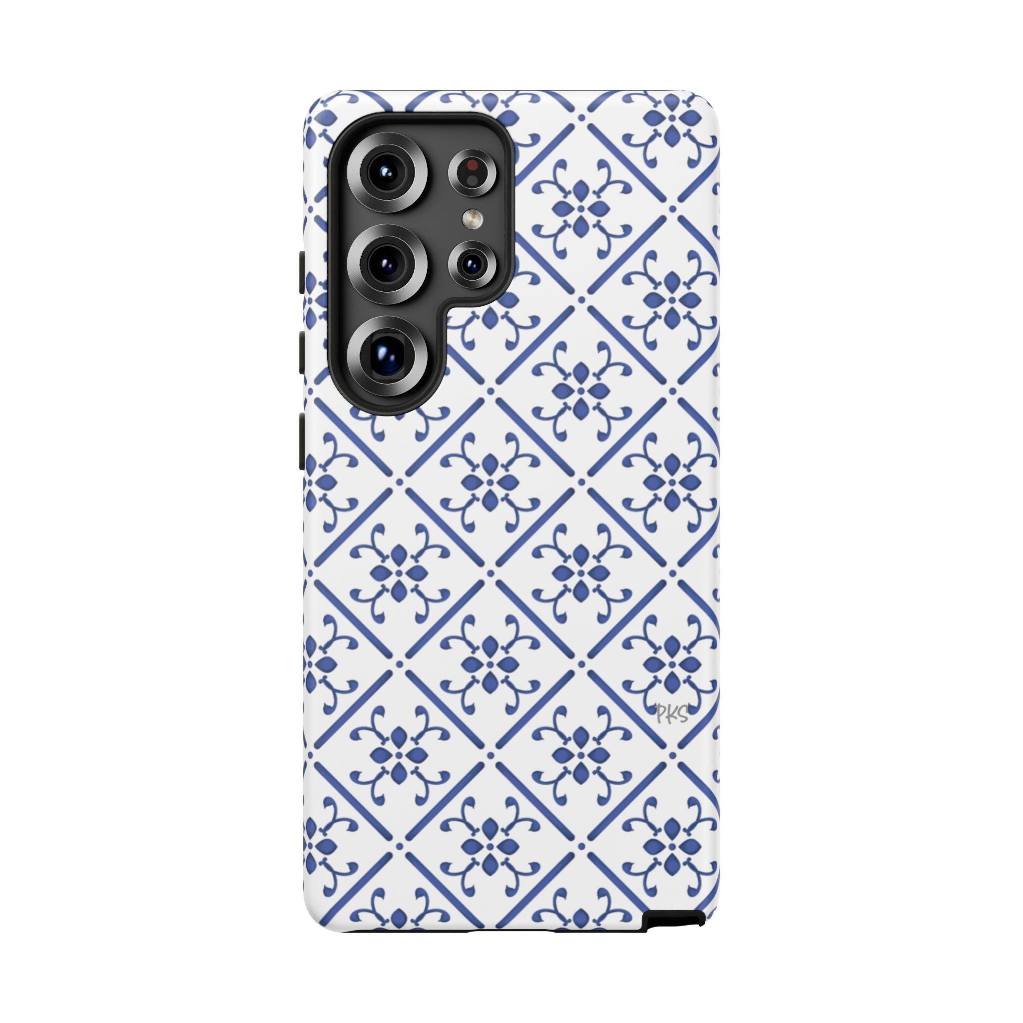 Mediterranean Blue Tile Tough Phone Case