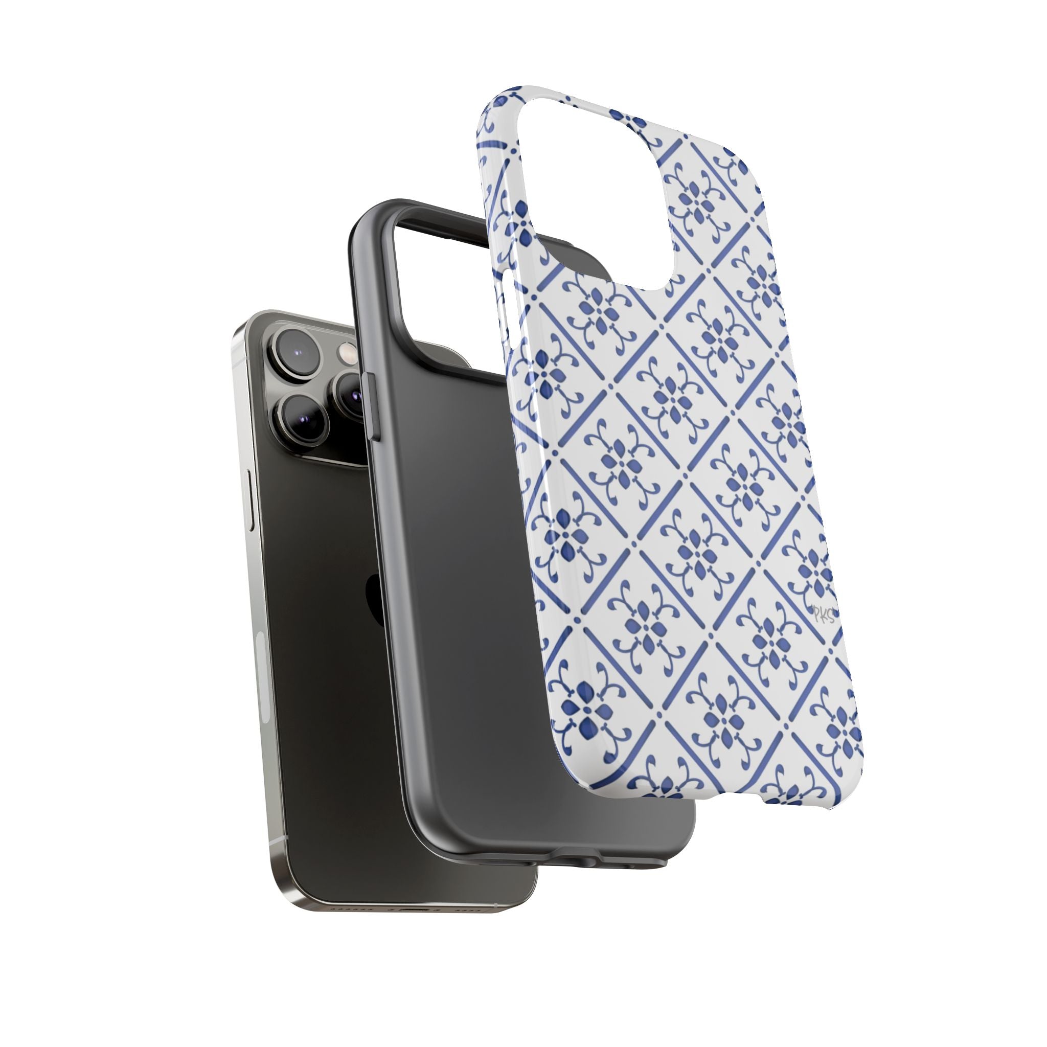 Mediterranean Blue Tile Tough Phone Case