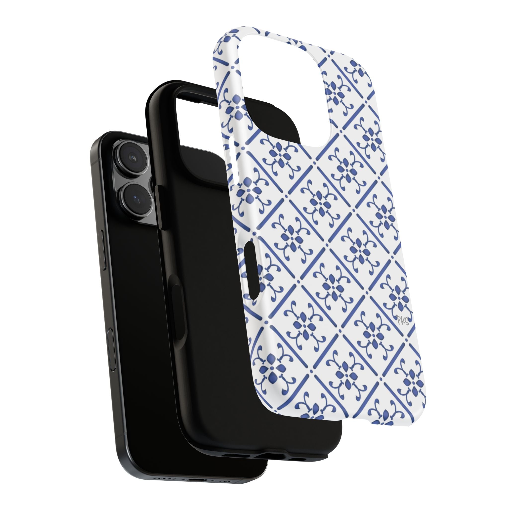 Mediterranean Blue Tile Tough Phone Case