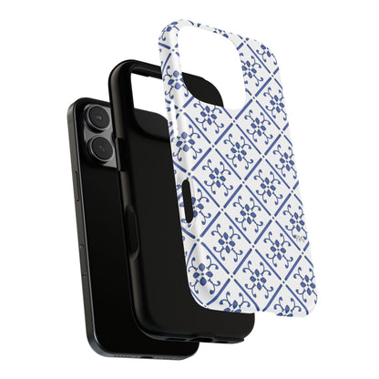 Mediterranean Blue Tile Tough Phone Case
