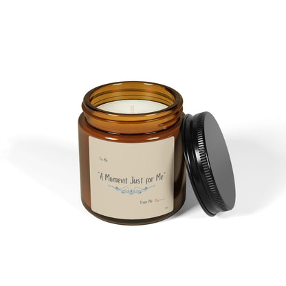 A Moment Just for Me Scented Soy Candle (Multi-Size, Amber Jar)