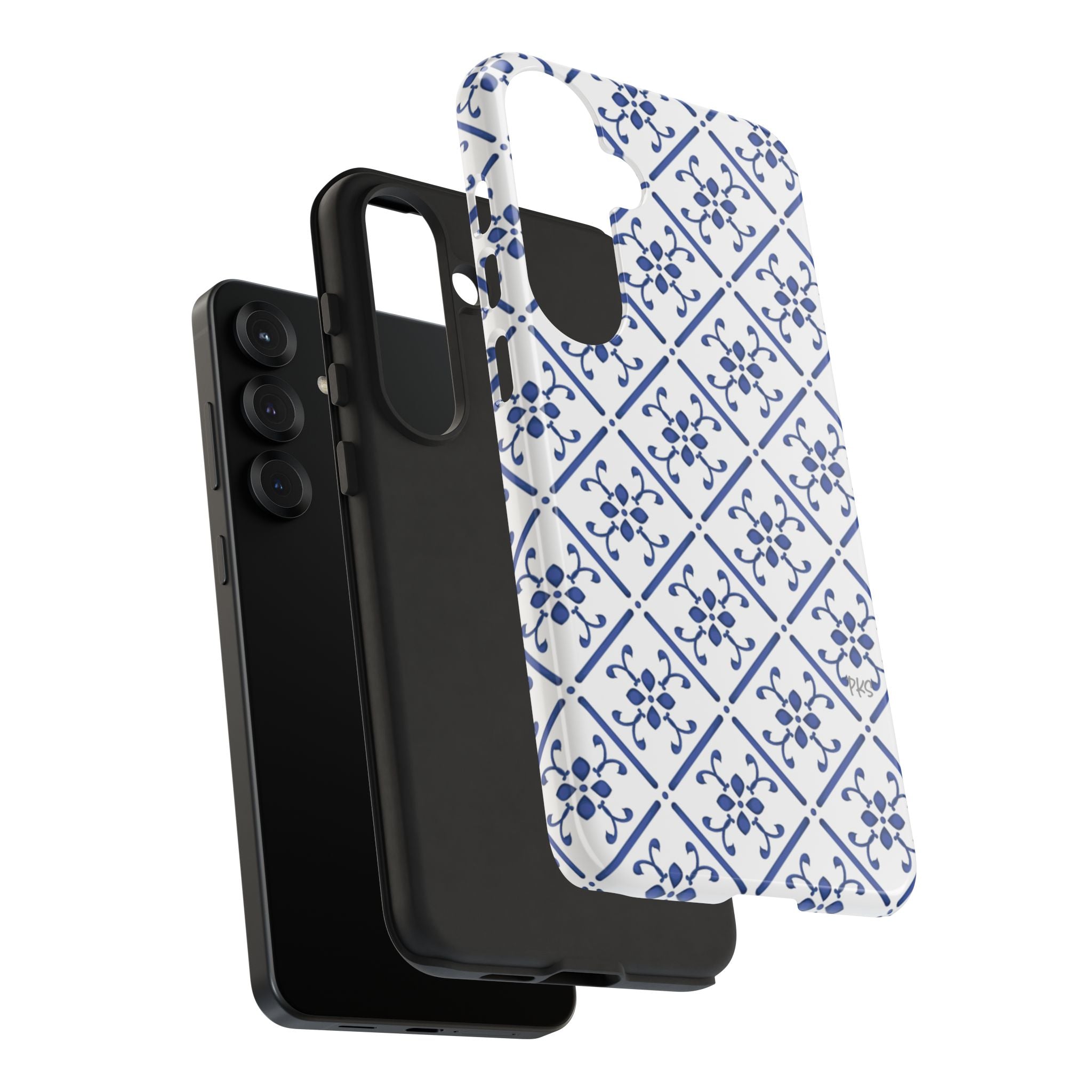 Mediterranean Blue Tile Tough Phone Case