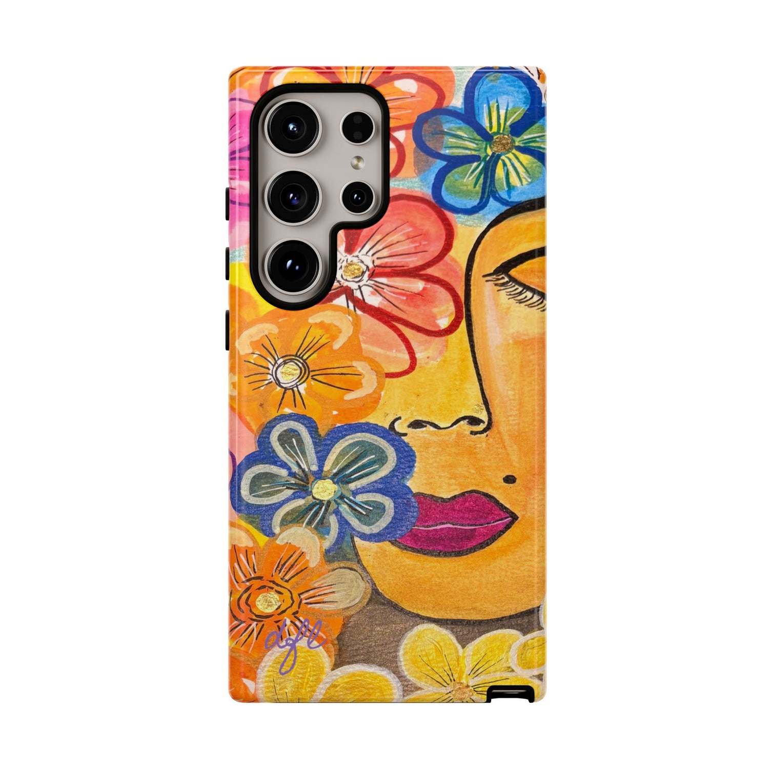 La Tour Collections Presents Allegrah - A Colorful Floral Tough Phone Case - The ULTIMATE Protection for your Phone