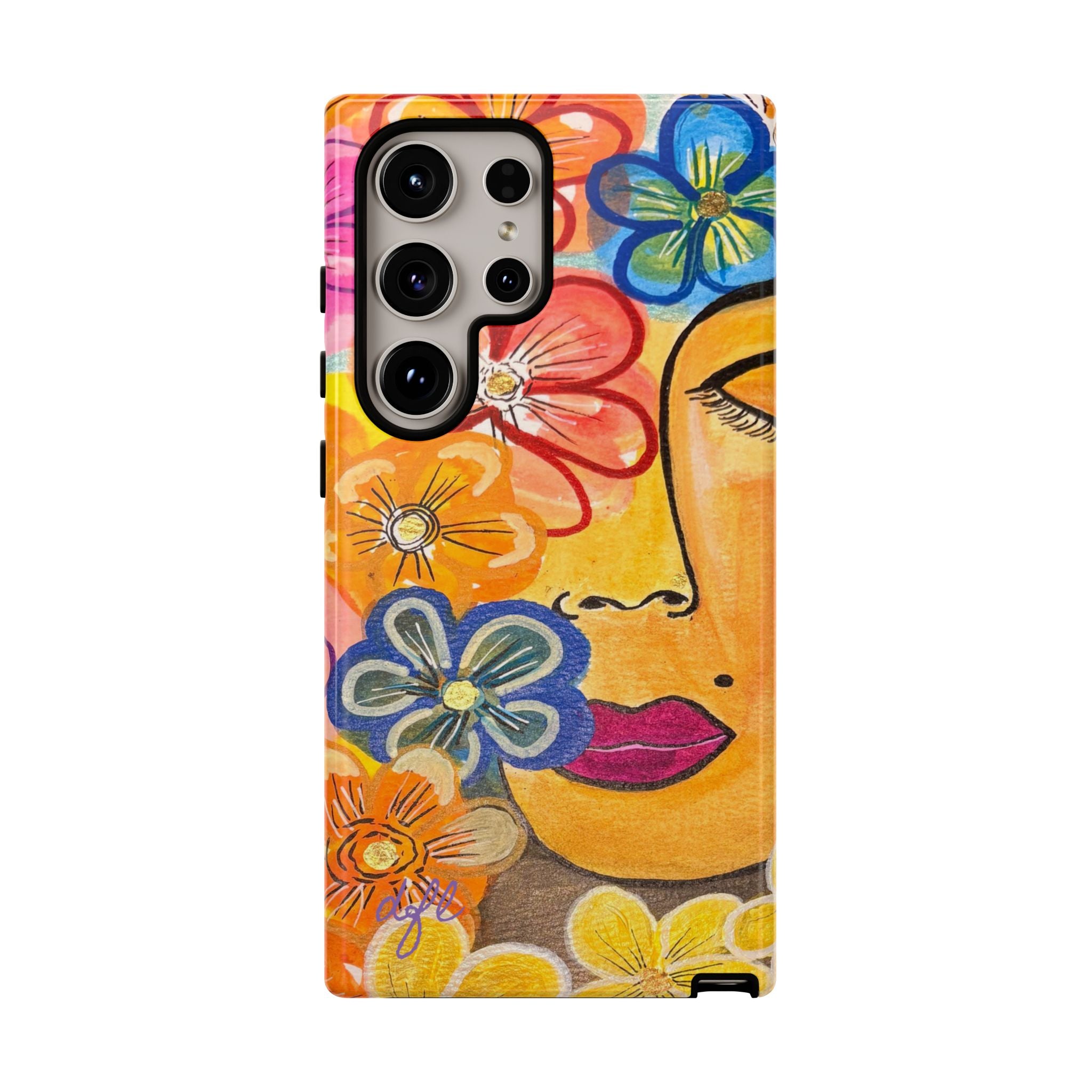 La Tour Collections Presents Allegrah - A Colorful Floral Tough Phone Case - The ULTIMATE Protection for your Phone
