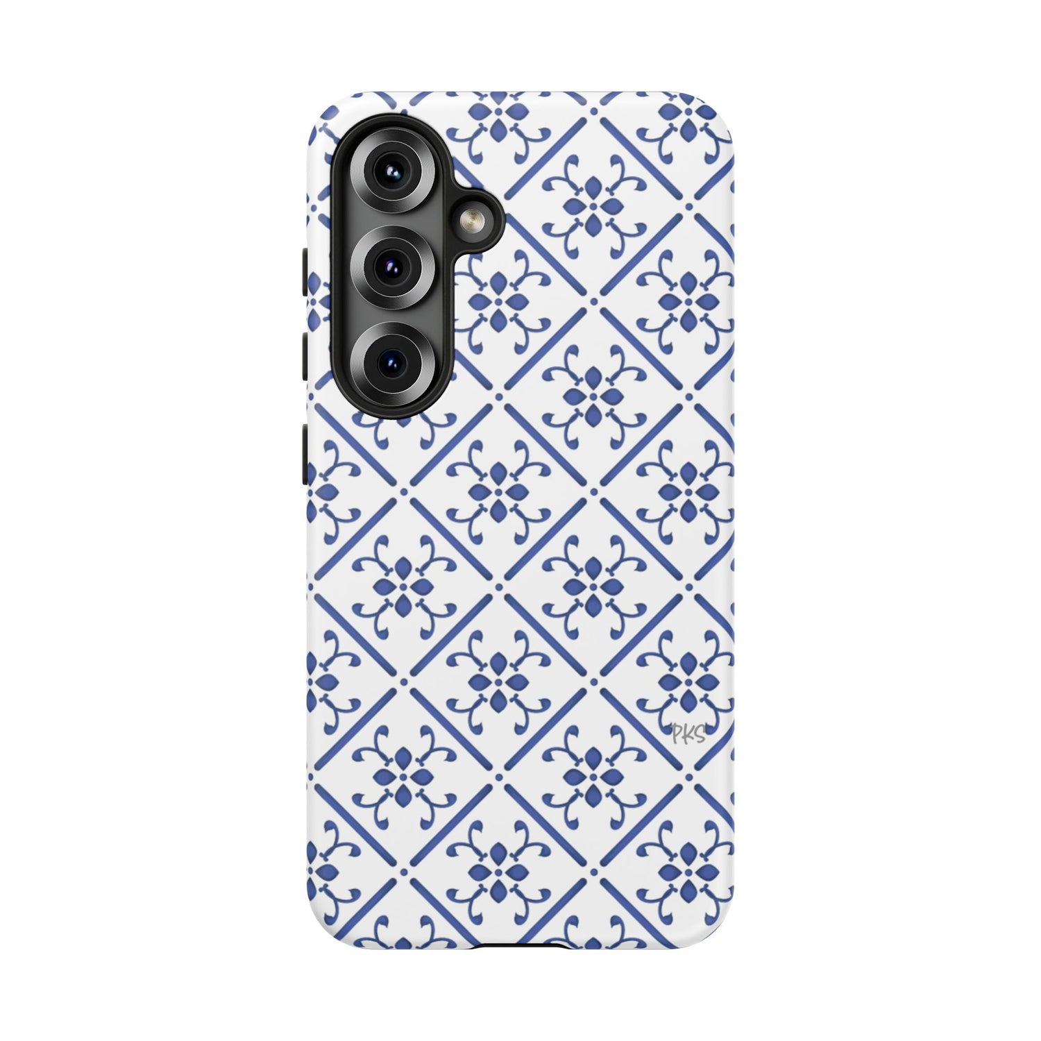 Mediterranean Blue Tile Tough Phone Case