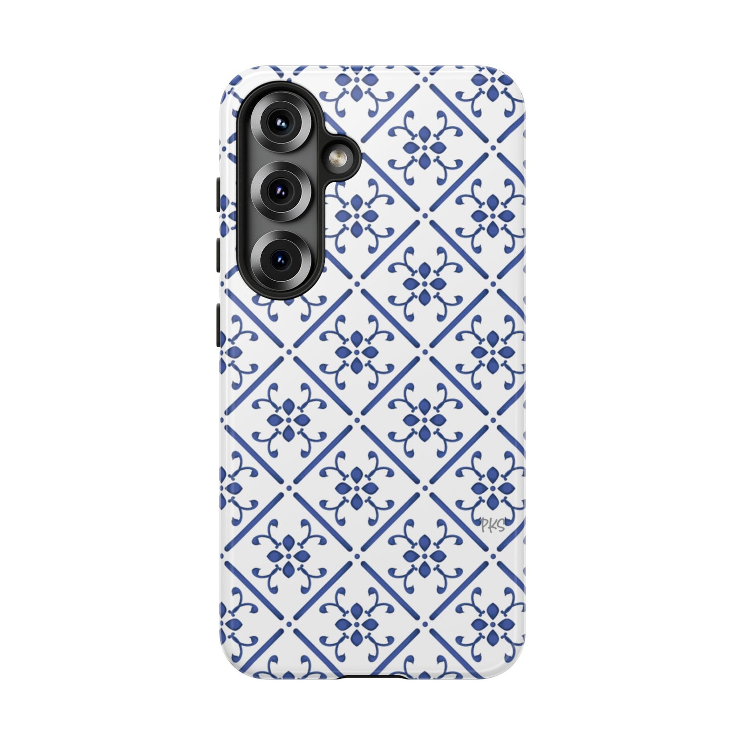 Mediterranean Blue Tile Tough Phone Case