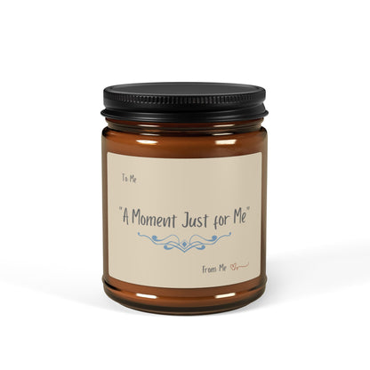 A Moment Just for Me Scented Soy Candle (Multi-Size, Amber Jar)