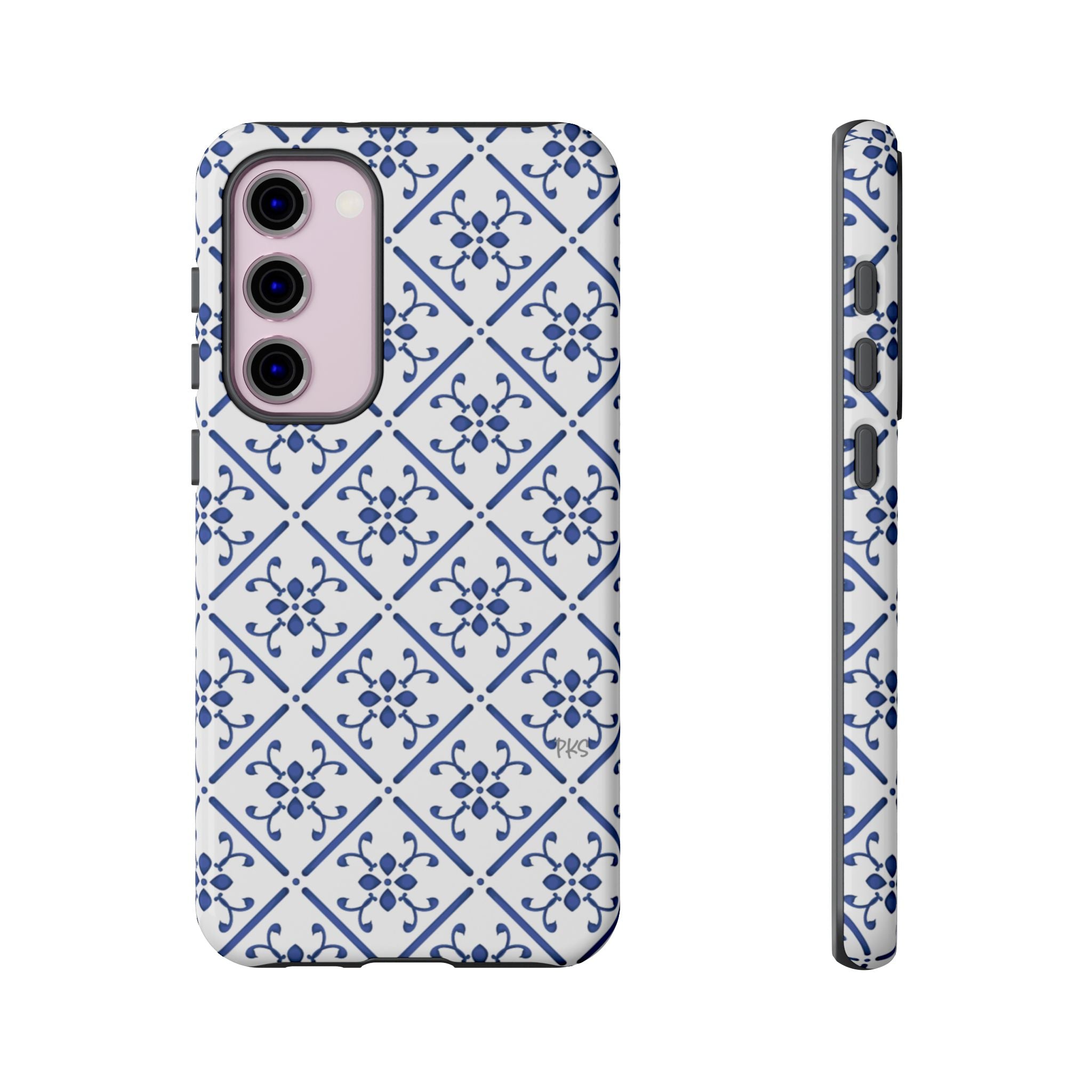 Mediterranean Blue Tile Tough Phone Case