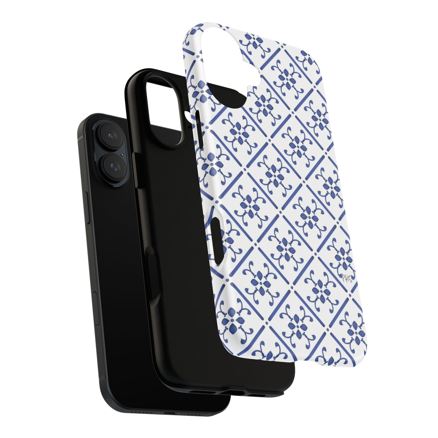 Mediterranean Blue Tile Tough Phone Case
