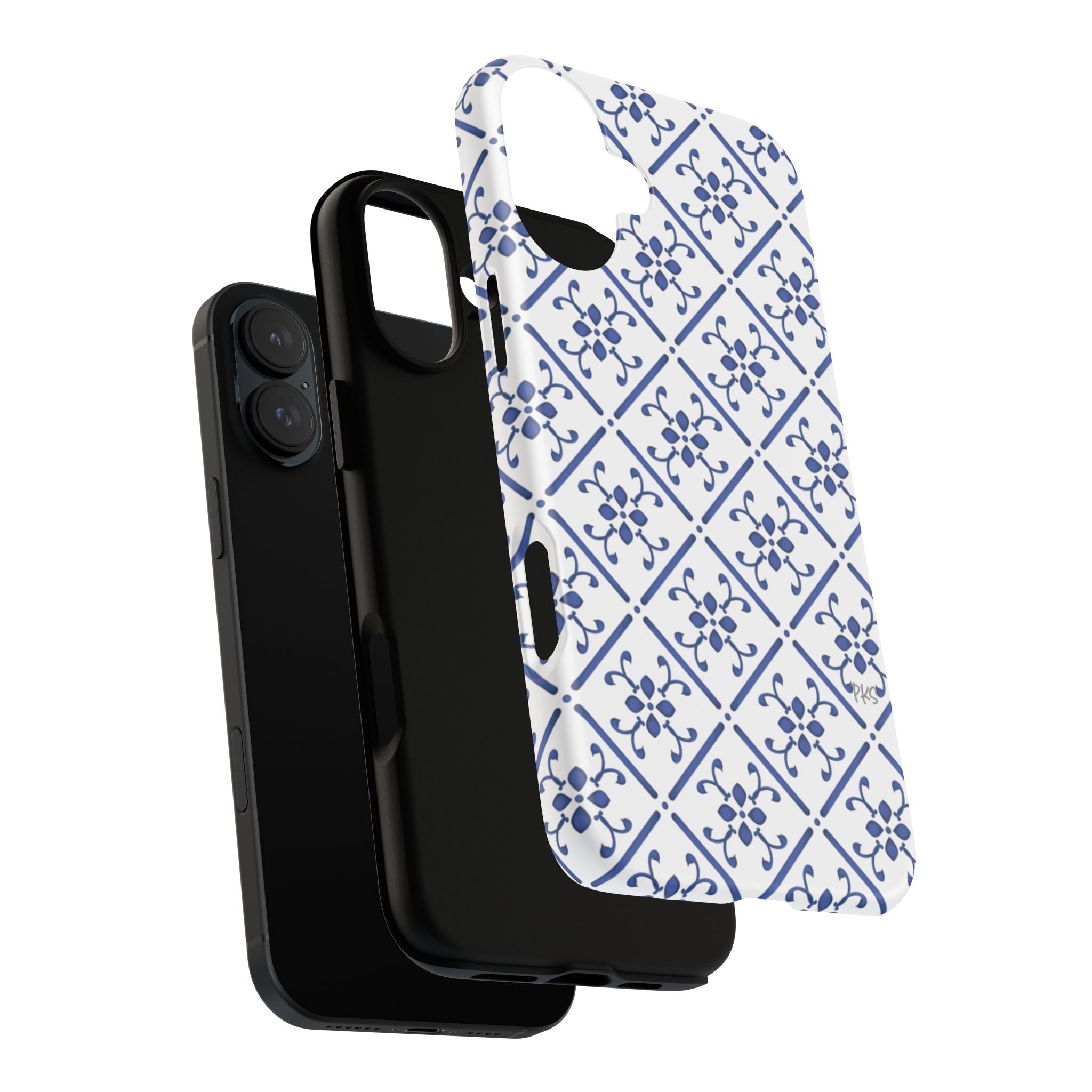 Mediterranean Blue Tile Tough Phone Case