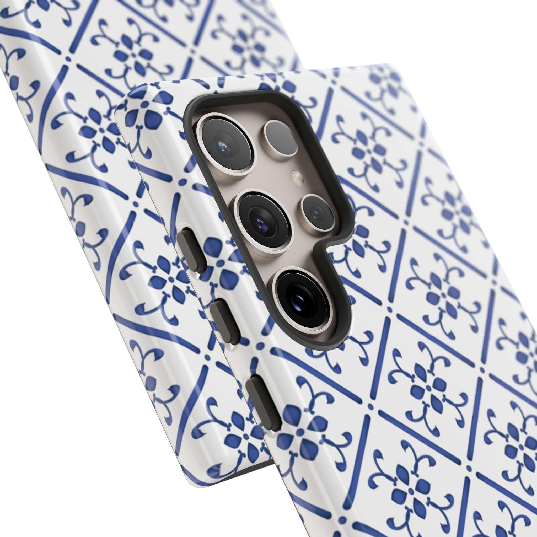 Mediterranean Blue Tile Tough Phone Case
