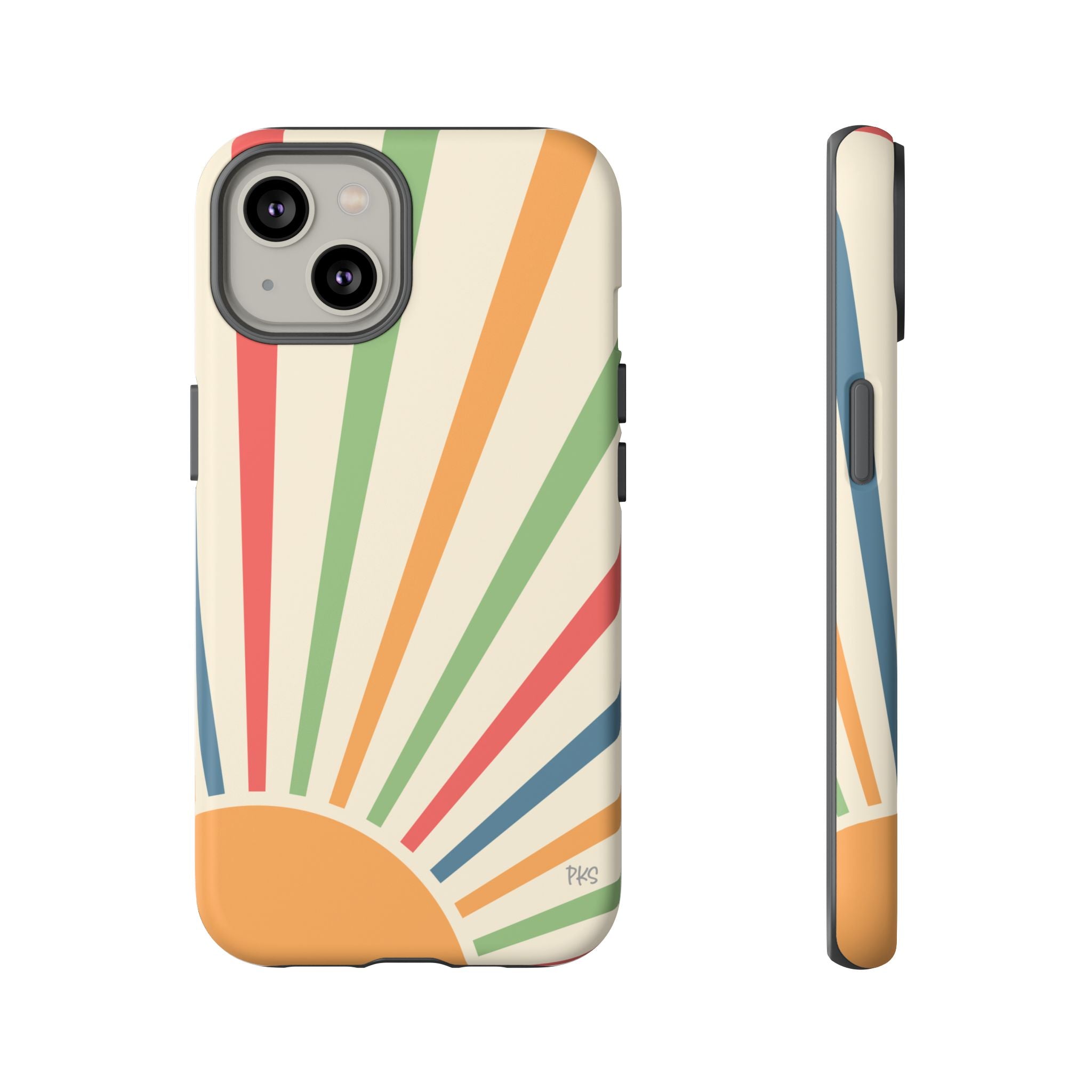 SunSpray Phone Case, Colorful~Retro Chic Style