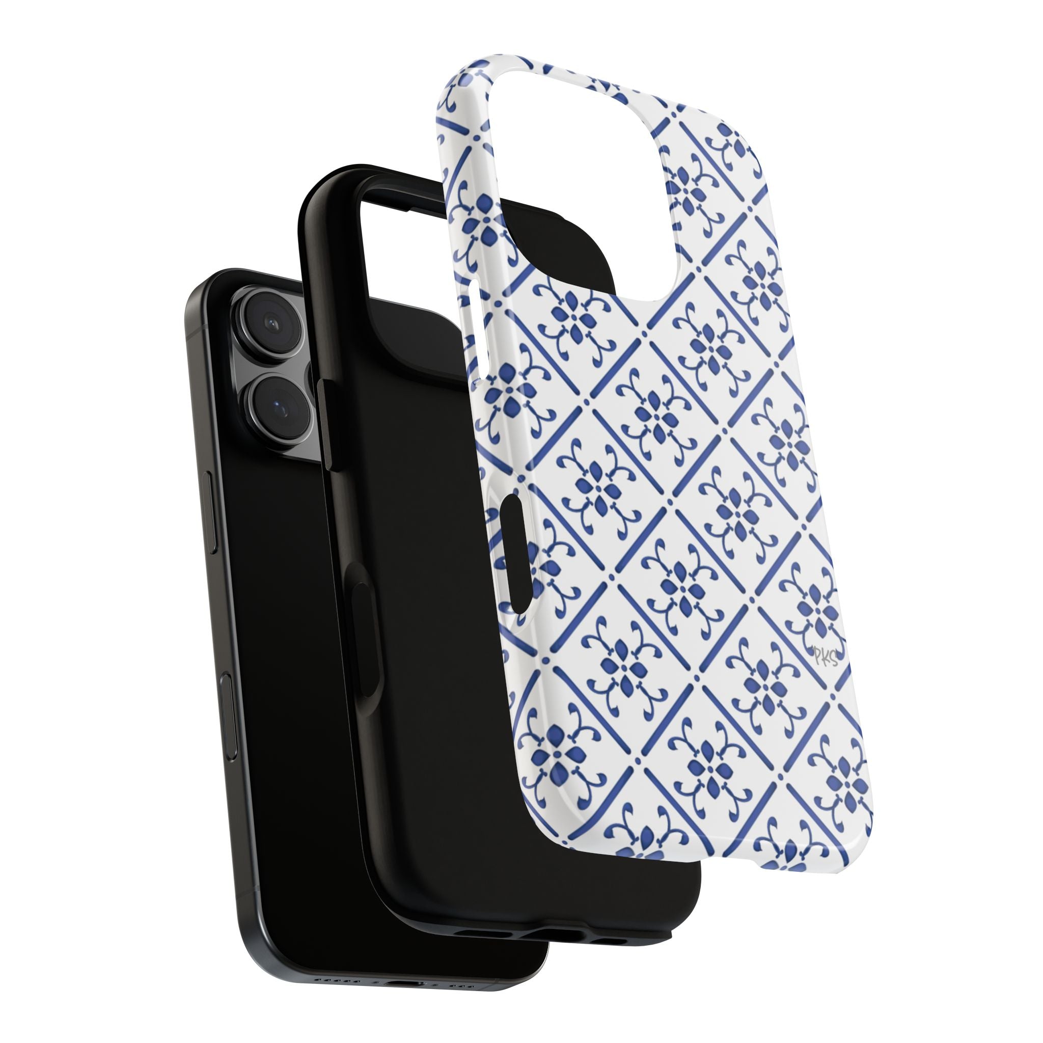 Mediterranean Blue Tile Tough Phone Case