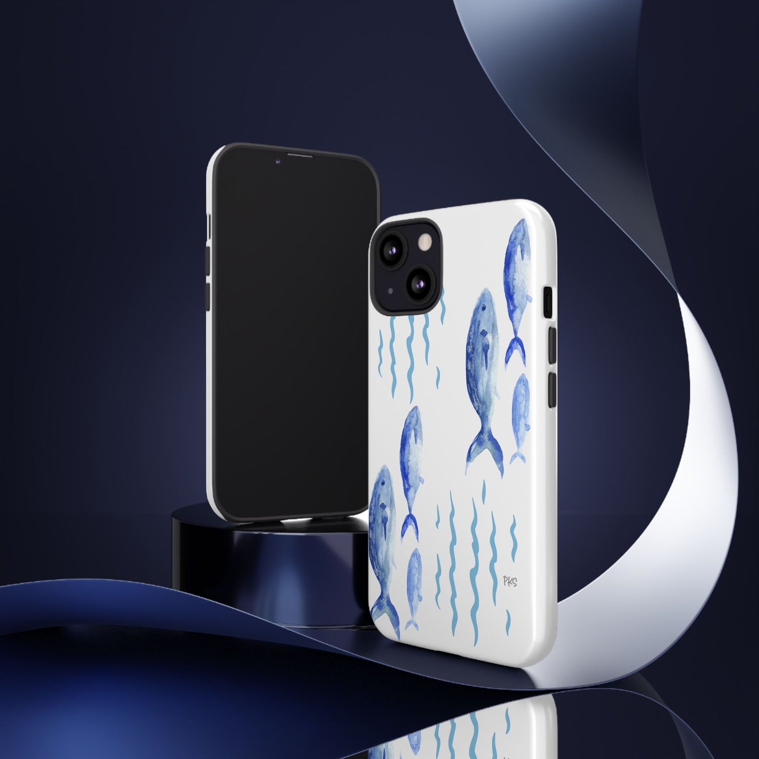 Watercolor Fish Phone Case full of Ocean Vibes Tough Phone Case