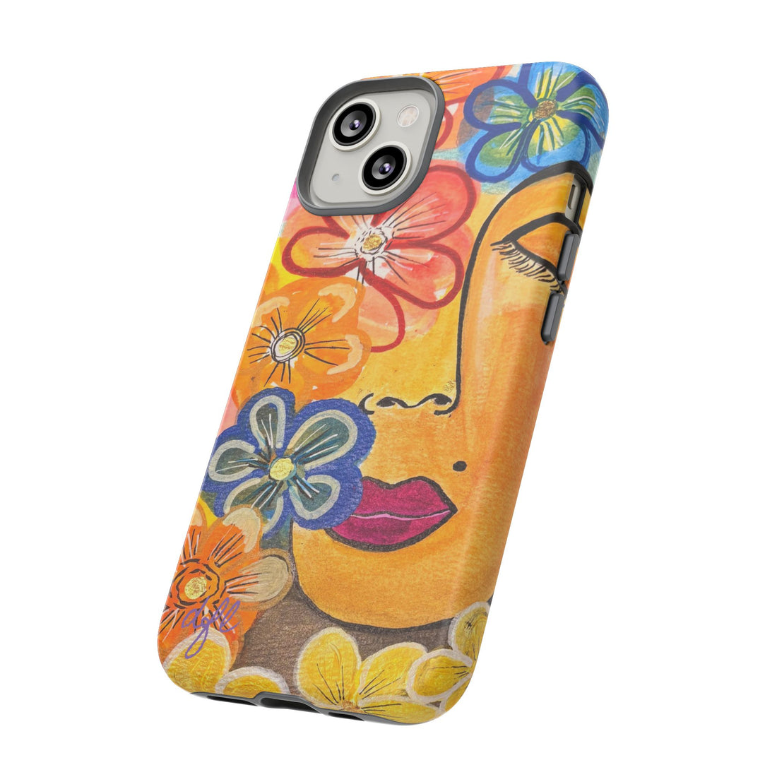 La Tour Collections Presents Allegrah - A Colorful Floral Tough Phone Case - The ULTIMATE Protection for your Phone