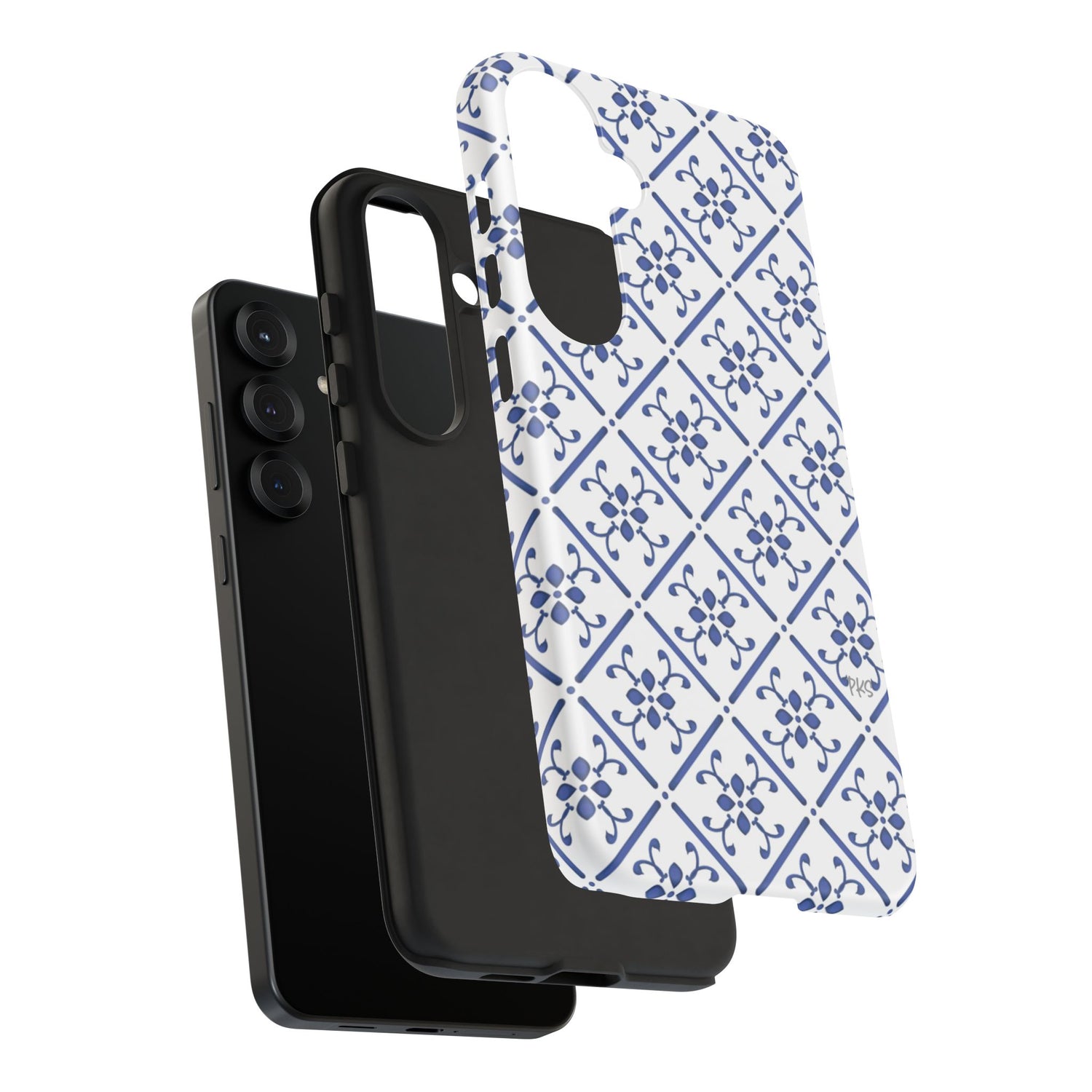 Mediterranean Blue Tile Tough Phone Case