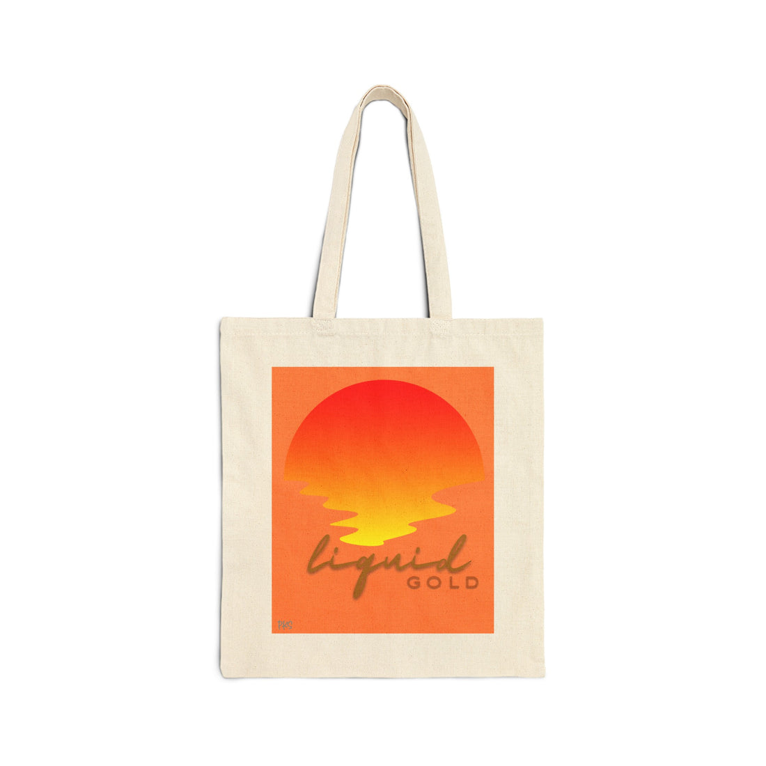 Liquid Gold Cotton Canvas Tote Bag