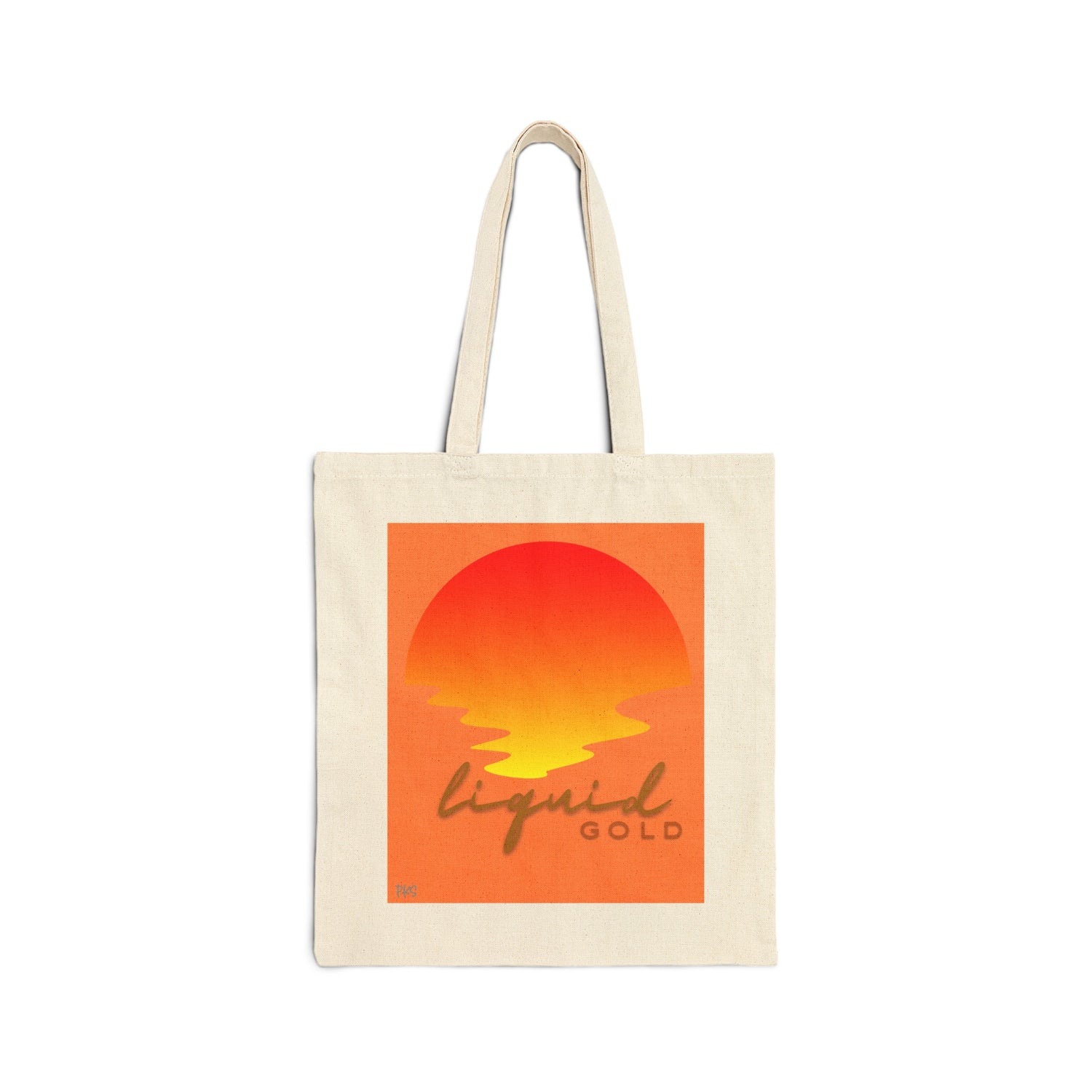 Liquid Gold Cotton Canvas Tote Bag