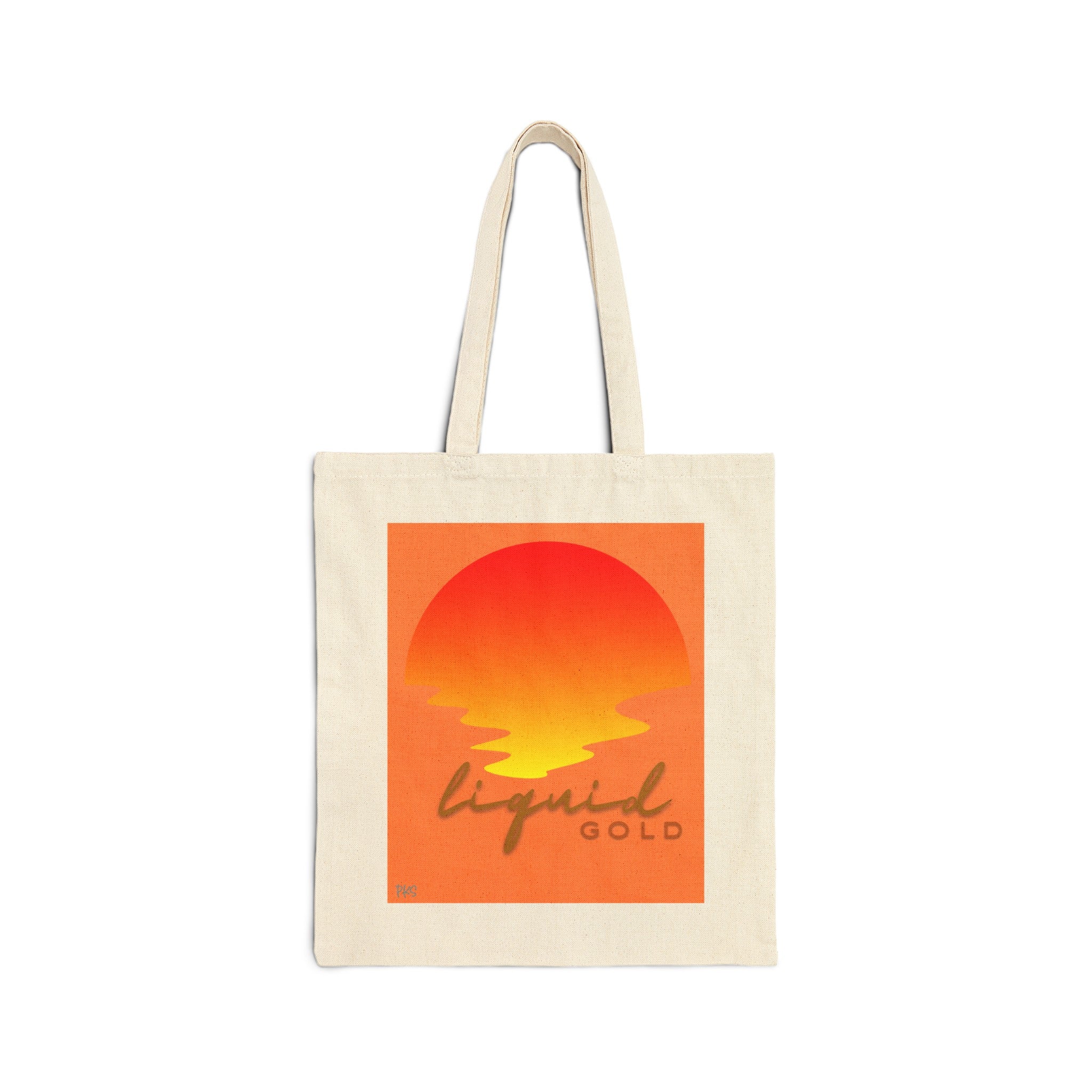 Liquid Gold Cotton Canvas Tote Bag