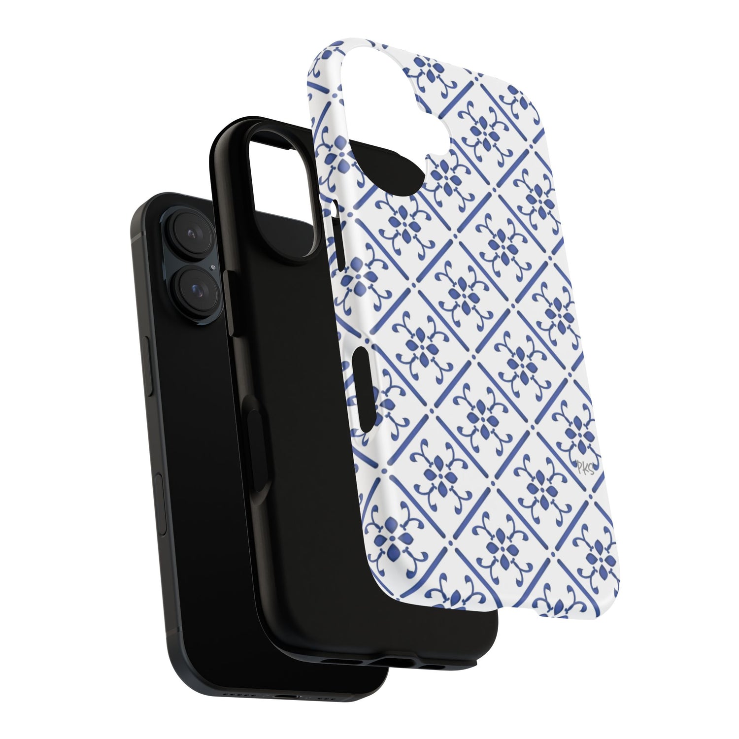 Mediterranean Blue Tile Tough Phone Case