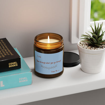 Glow Through What you go Through Scented Soy Candle (Multi-Size, Amber Jar)