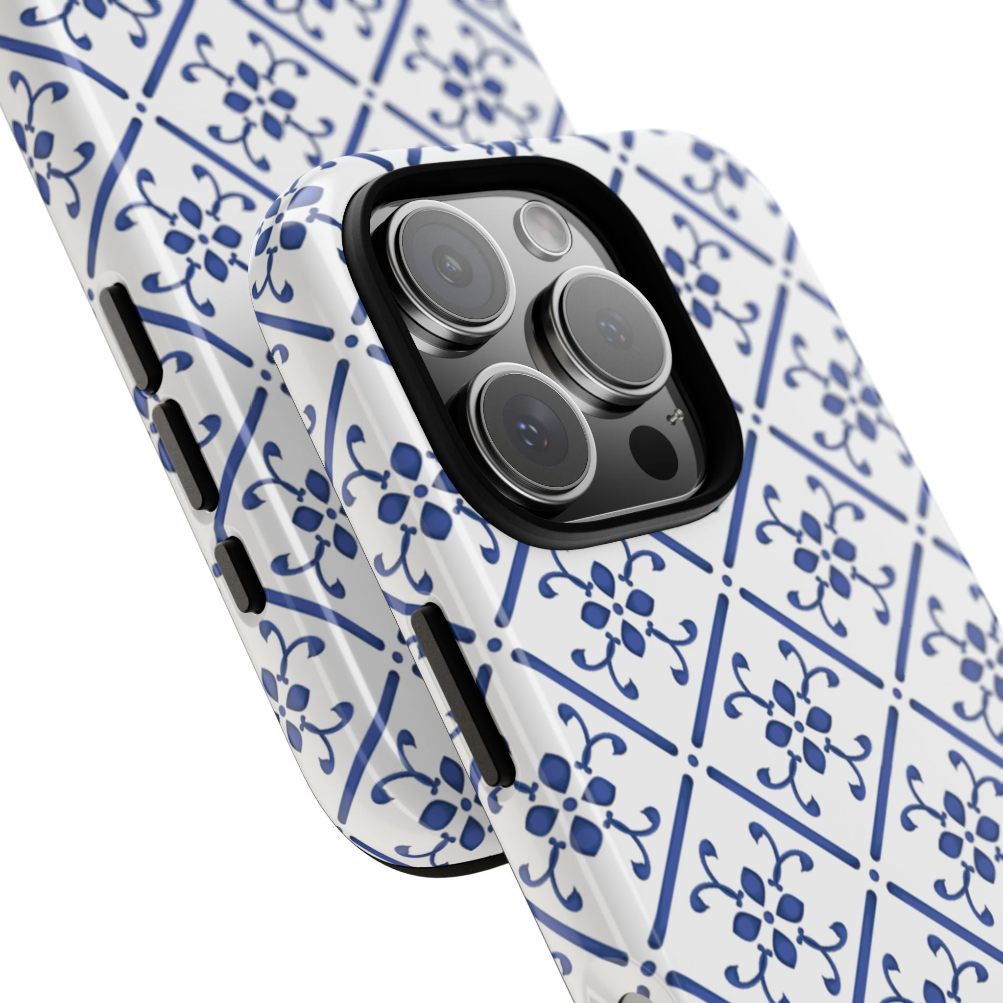 Mediterranean Blue Tile Tough Phone Case