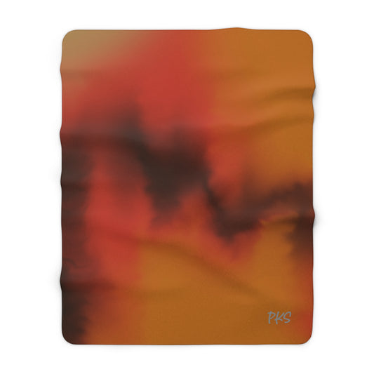 Autumn Fire Sherpa Fleece Blanket