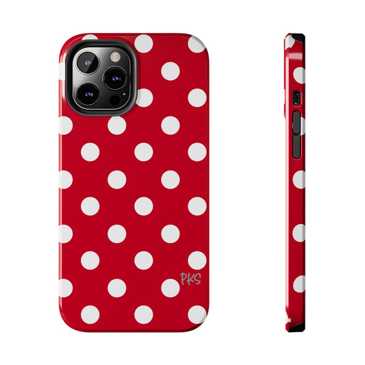 Love for the Red and White - Polka Dot Celebration Tough Phone Case