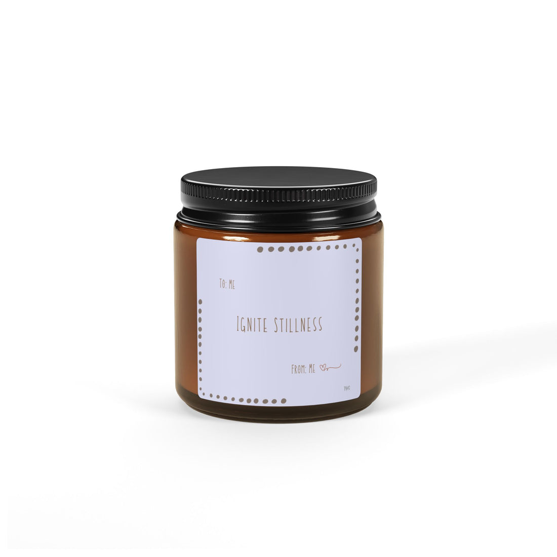 Ignite Stillness Scented Soy Candle (Multi-Size, Amber Jar)