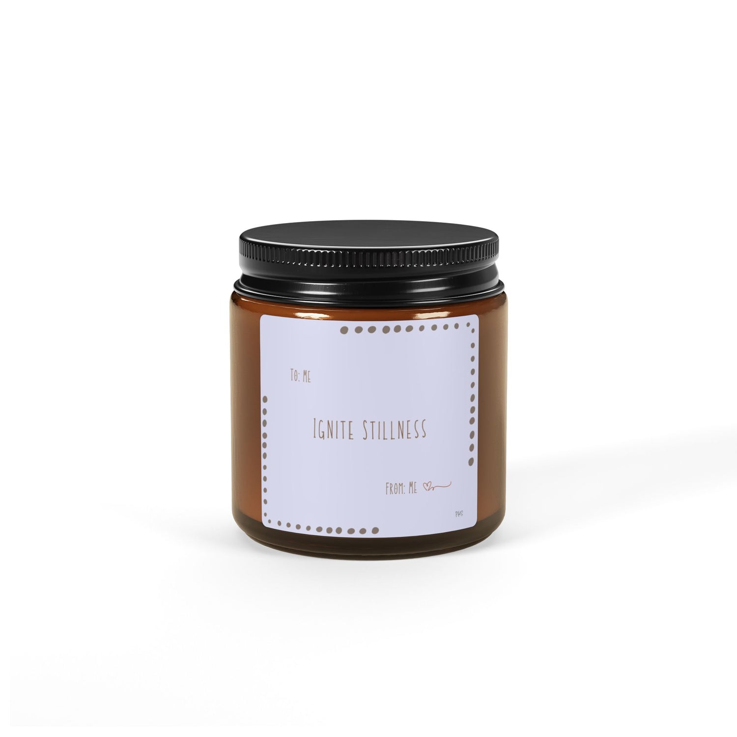 Ignite Stillness Scented Soy Candle (Multi-Size, Amber Jar)