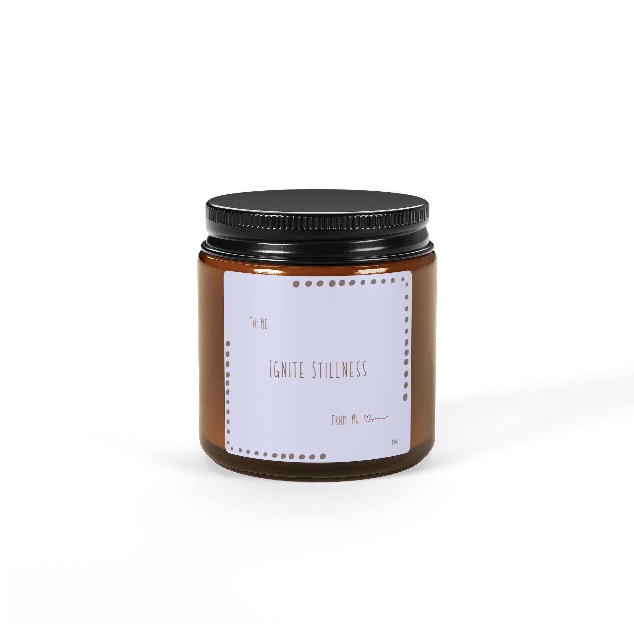 Ignite Stillness Scented Soy Candle (Multi-Size, Amber Jar)