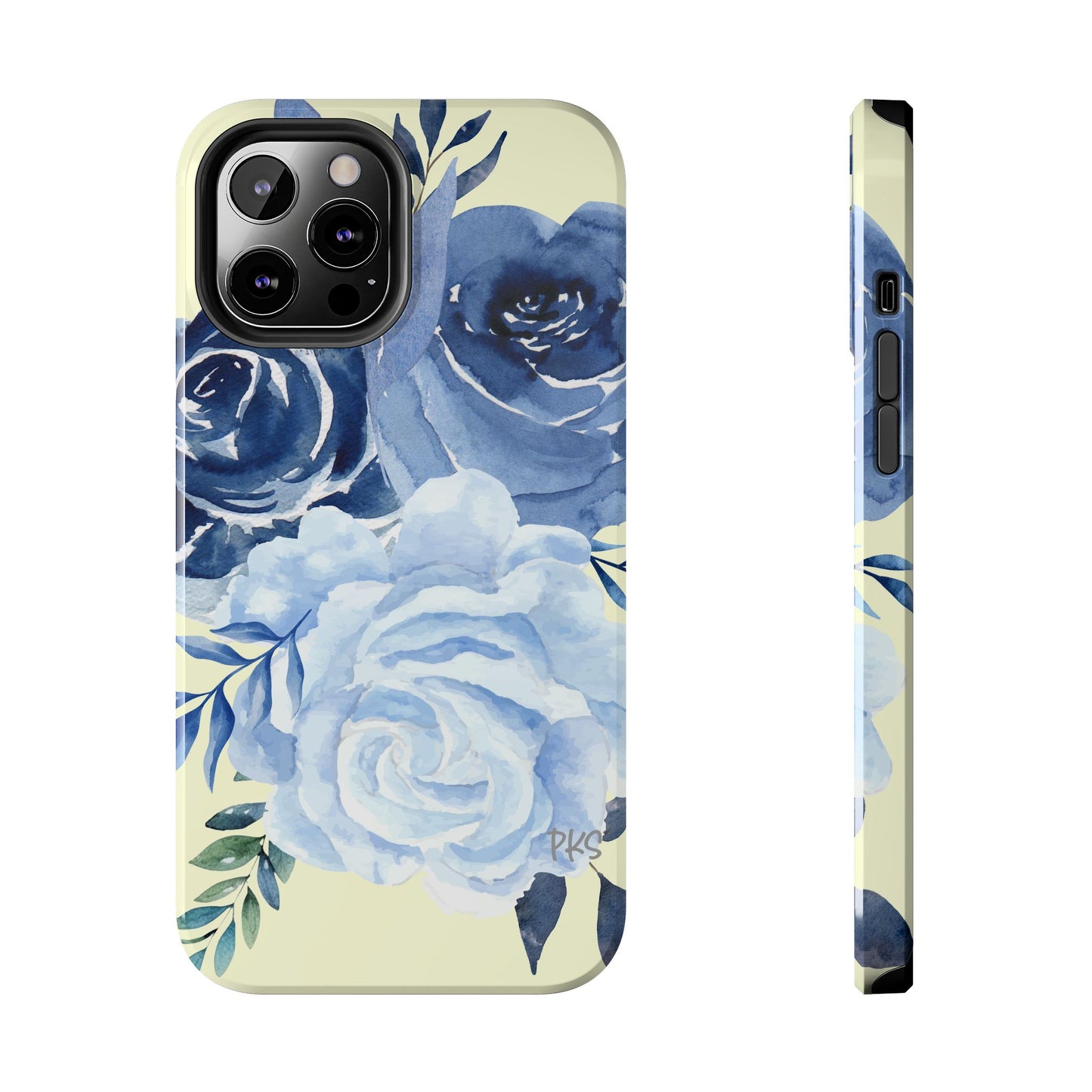 Les Roses Bleu Tough Phone Cases