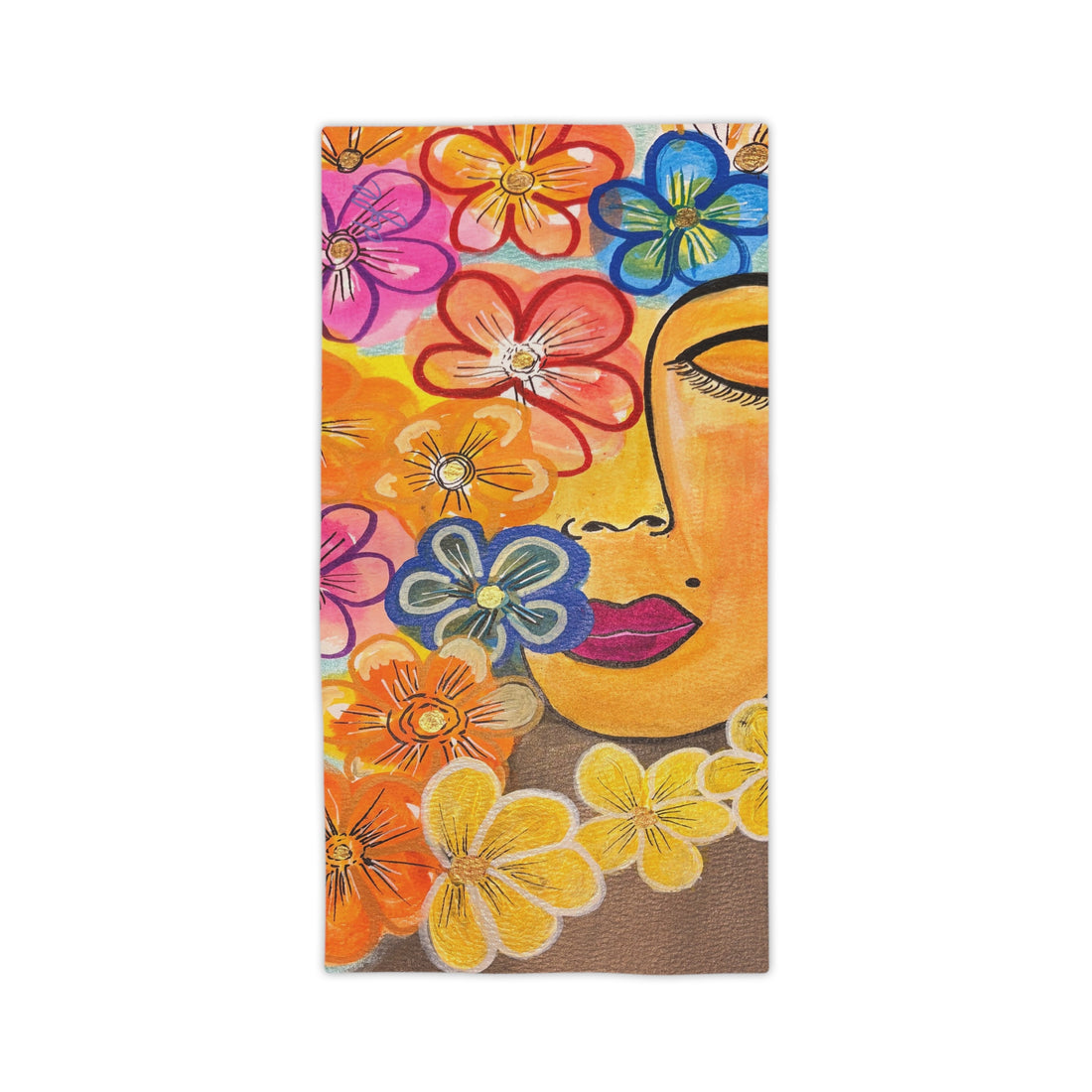 La Tour Collections  introduces Allegrah, Vibrant Floral Beach Towel