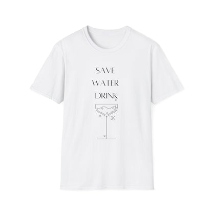 Save Water Drink Champagne Softstyle T-Shirt