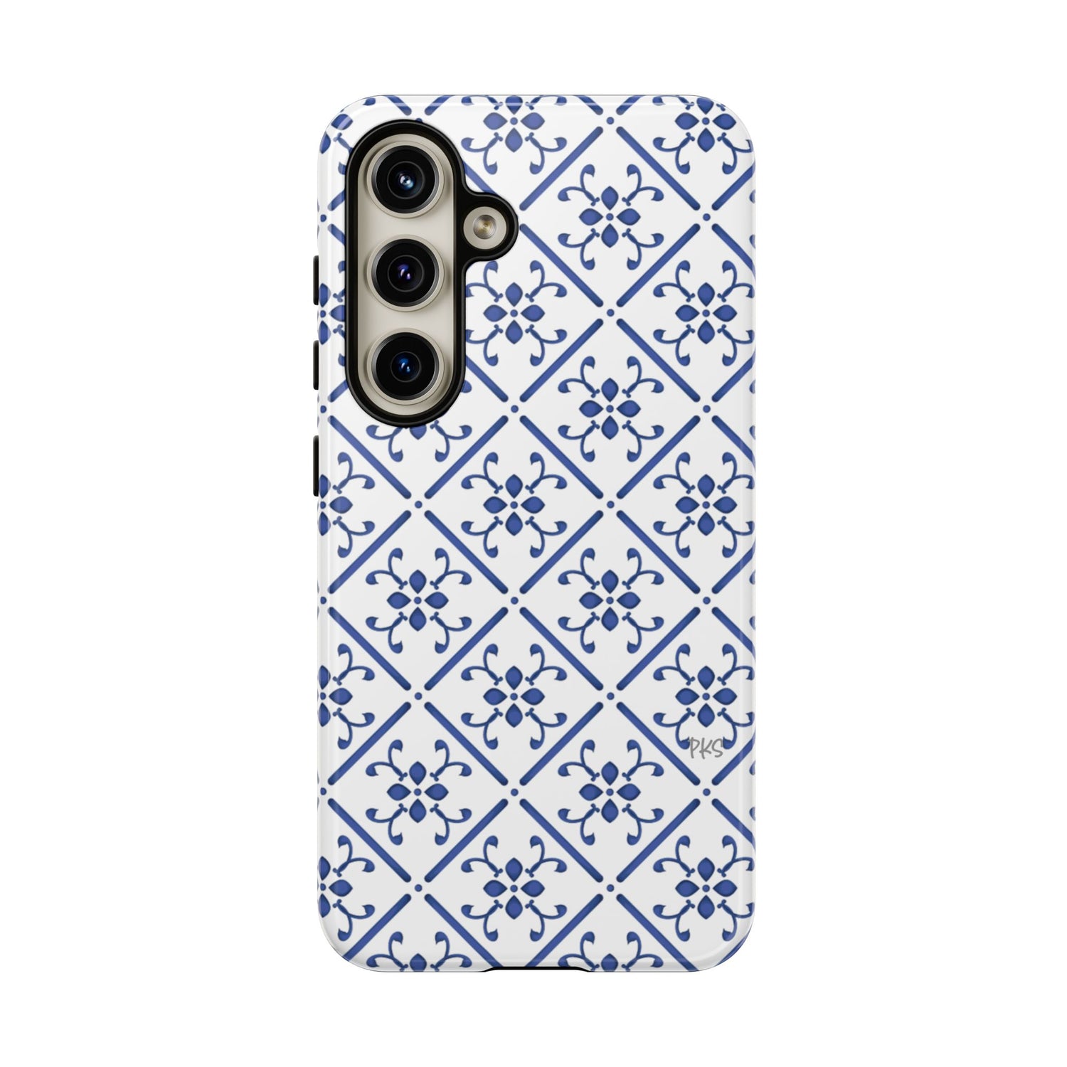 Mediterranean Blue Tile Tough Phone Case