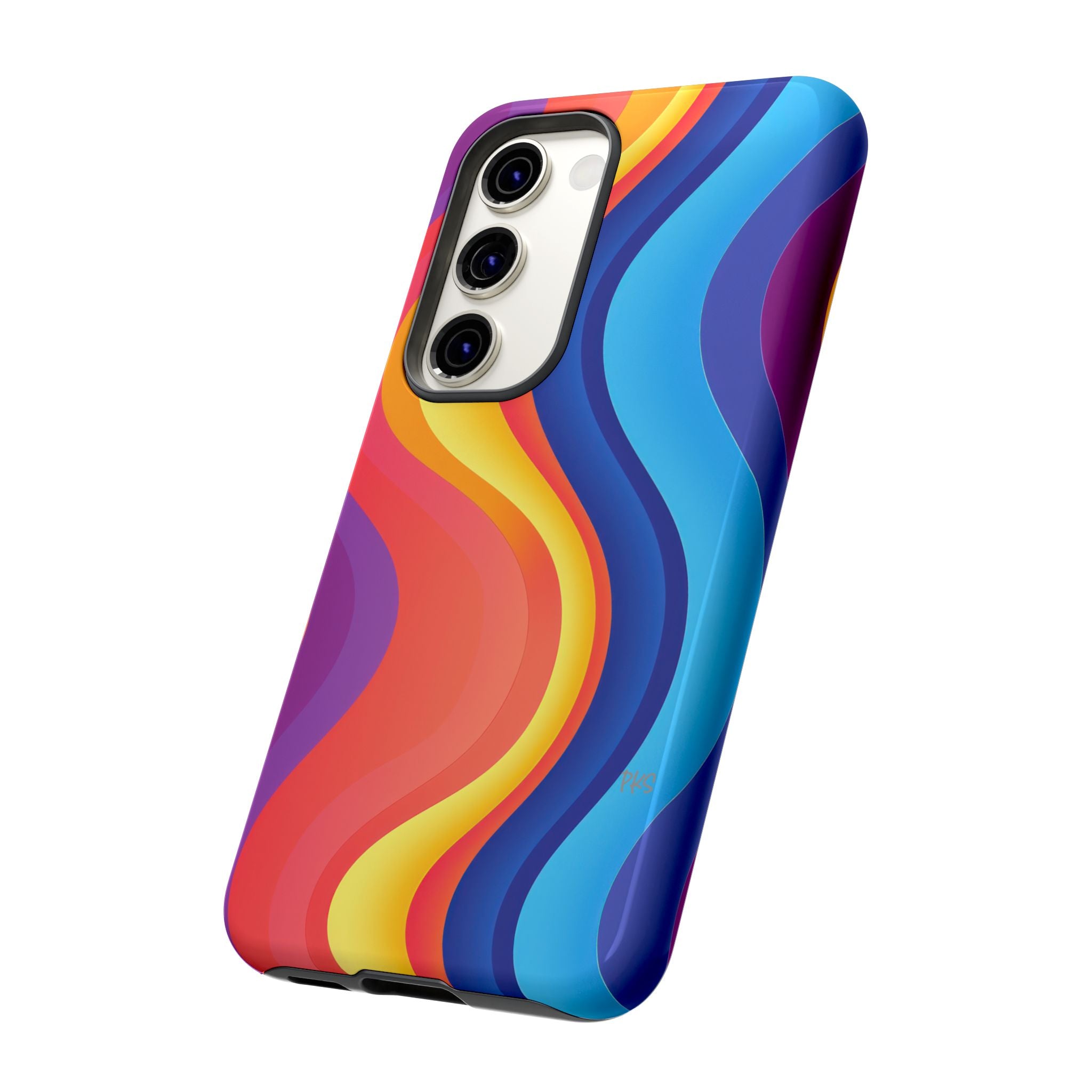 Colorful Wave Phone Case, Vibrant Phone Cover -Trendy Mobile